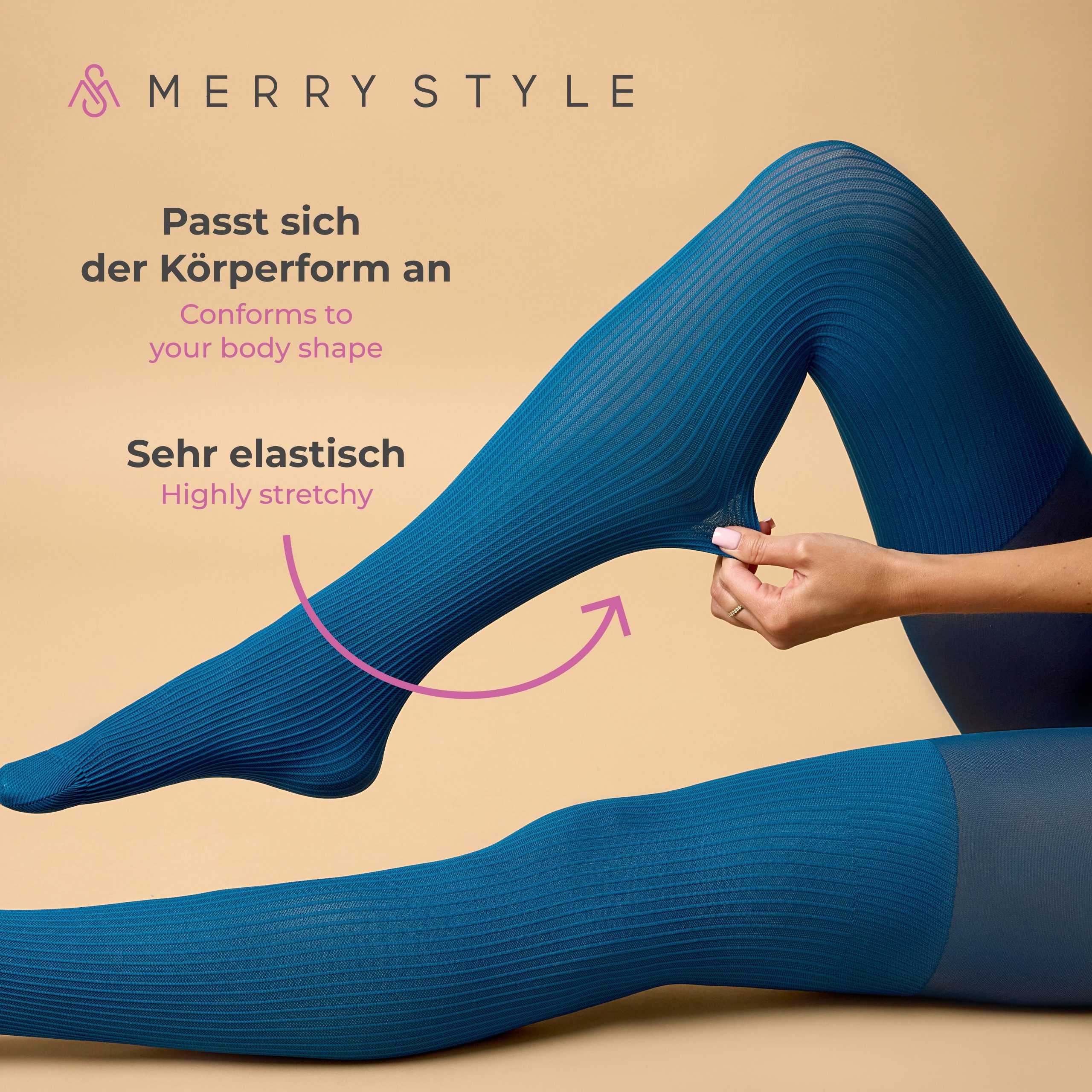 Merry Style Strumpfhose Damen Strumpfhose MS 387 40 DEN (1 St) elastischer günstig online kaufen