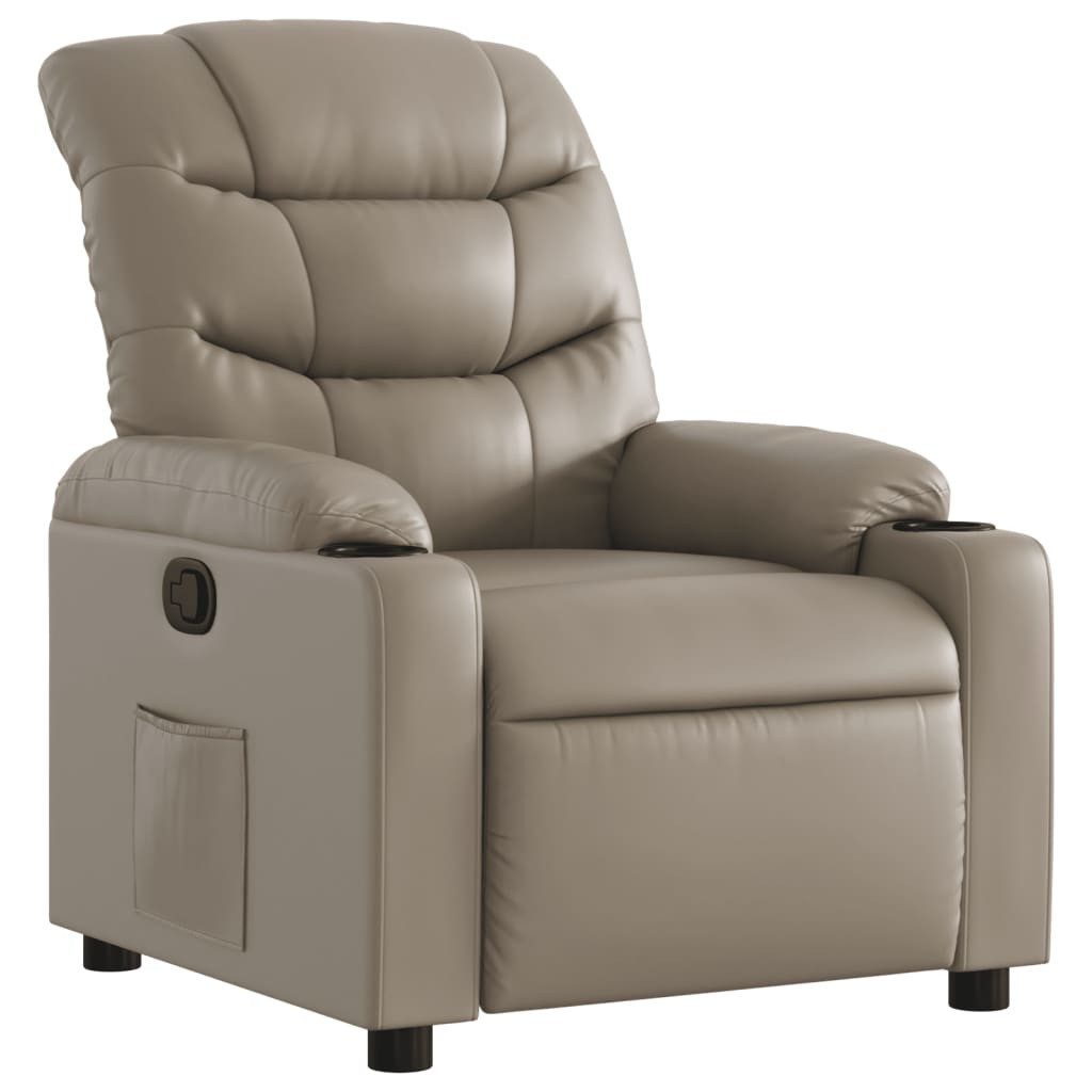 vidaXL Sessel Relaxsessel Cappuccino-Braun Kunstleder (1-St) günstig online kaufen