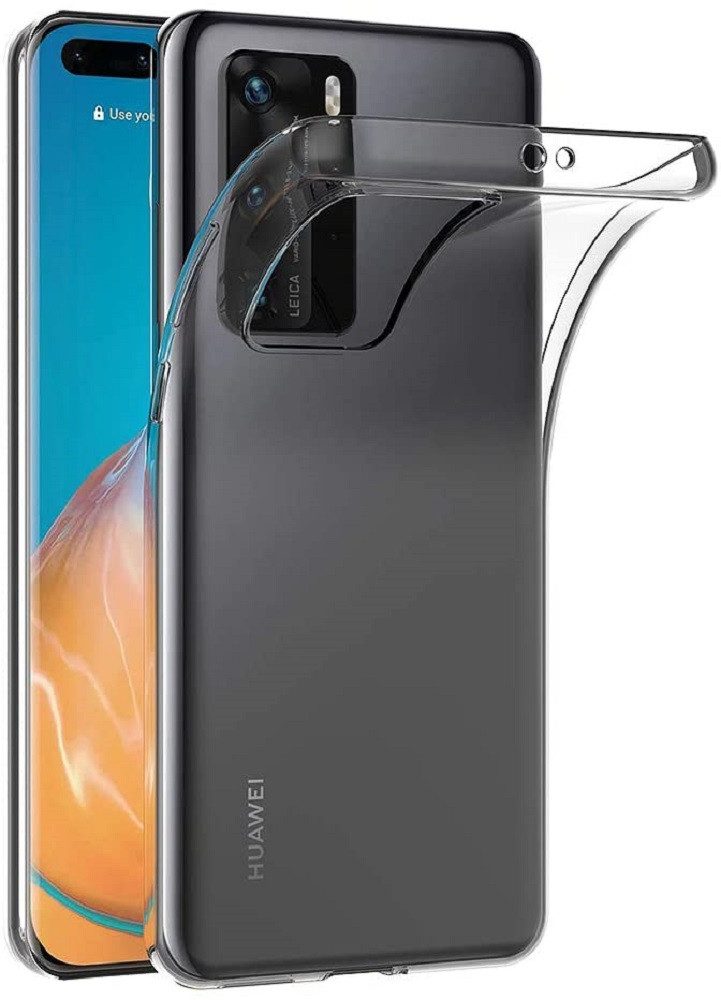 Wisam Smartphone-Hülle für Huawei P40 Pro Silikon Clear Case Schutzhülle Transparent 16,71 cm (6,58 Zoll)
