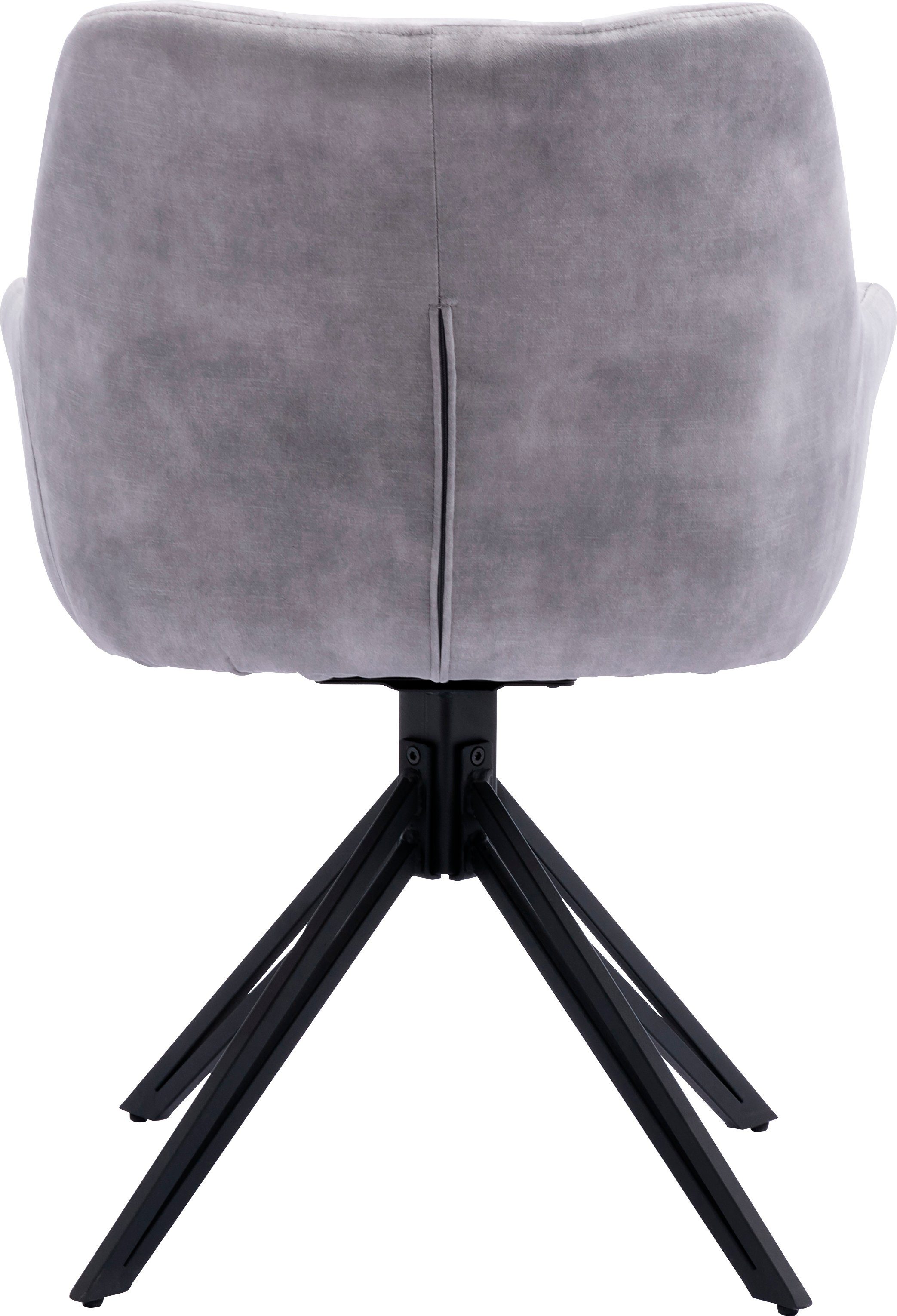 Home affaire Drehstuhl Soller, TOPSELLER! (Set, 2 St), Luxus-Microfaser Bez günstig online kaufen