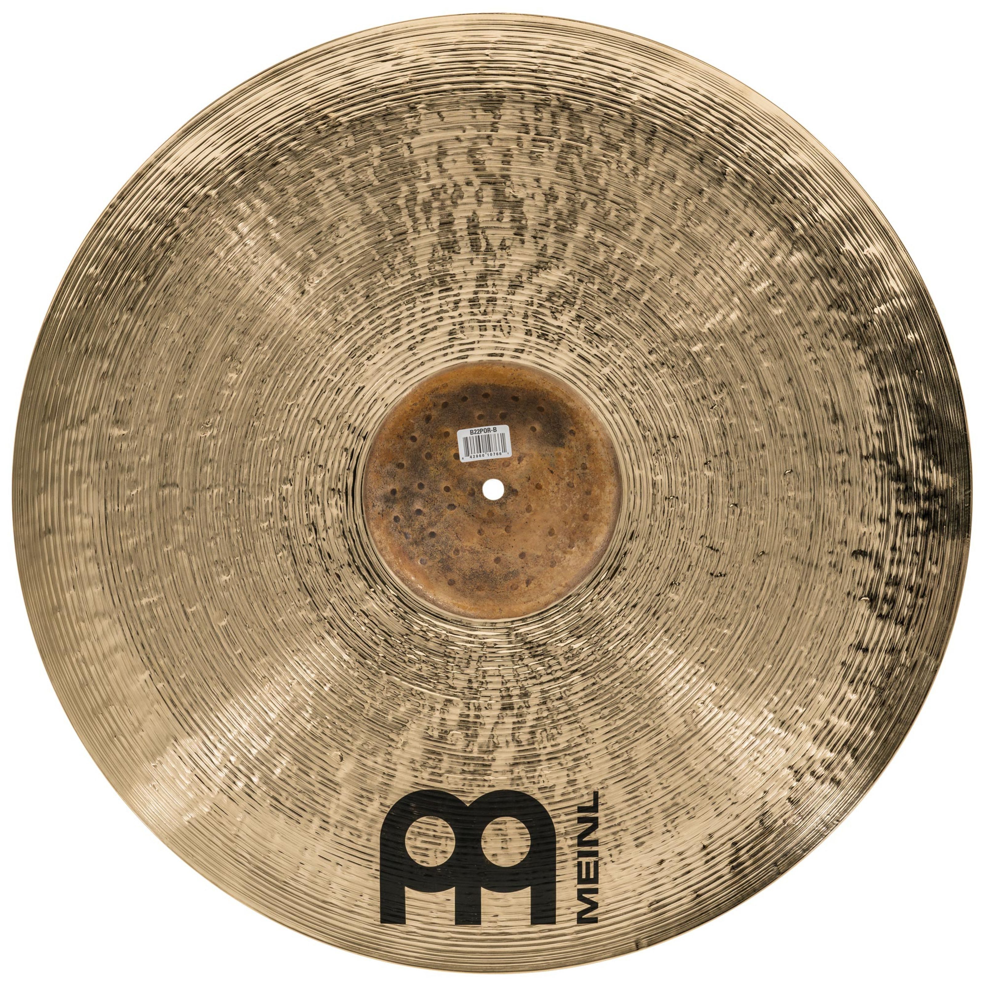Meinl Percussion Becken, Cymbals, Crash Becken, B22POR-B Byzance Polyphonic Ride 22" Brilliant - Crash Becken