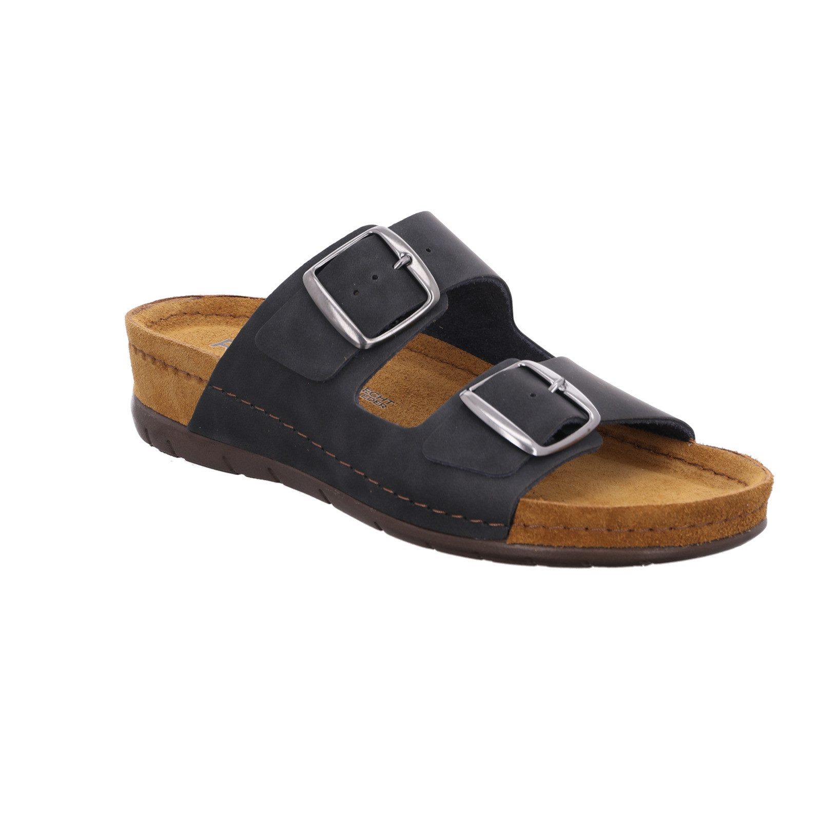 Rohde Rodigo-40 Pantolette Hausschuh, Sandale, Komfortschuh mit Keilabsatz