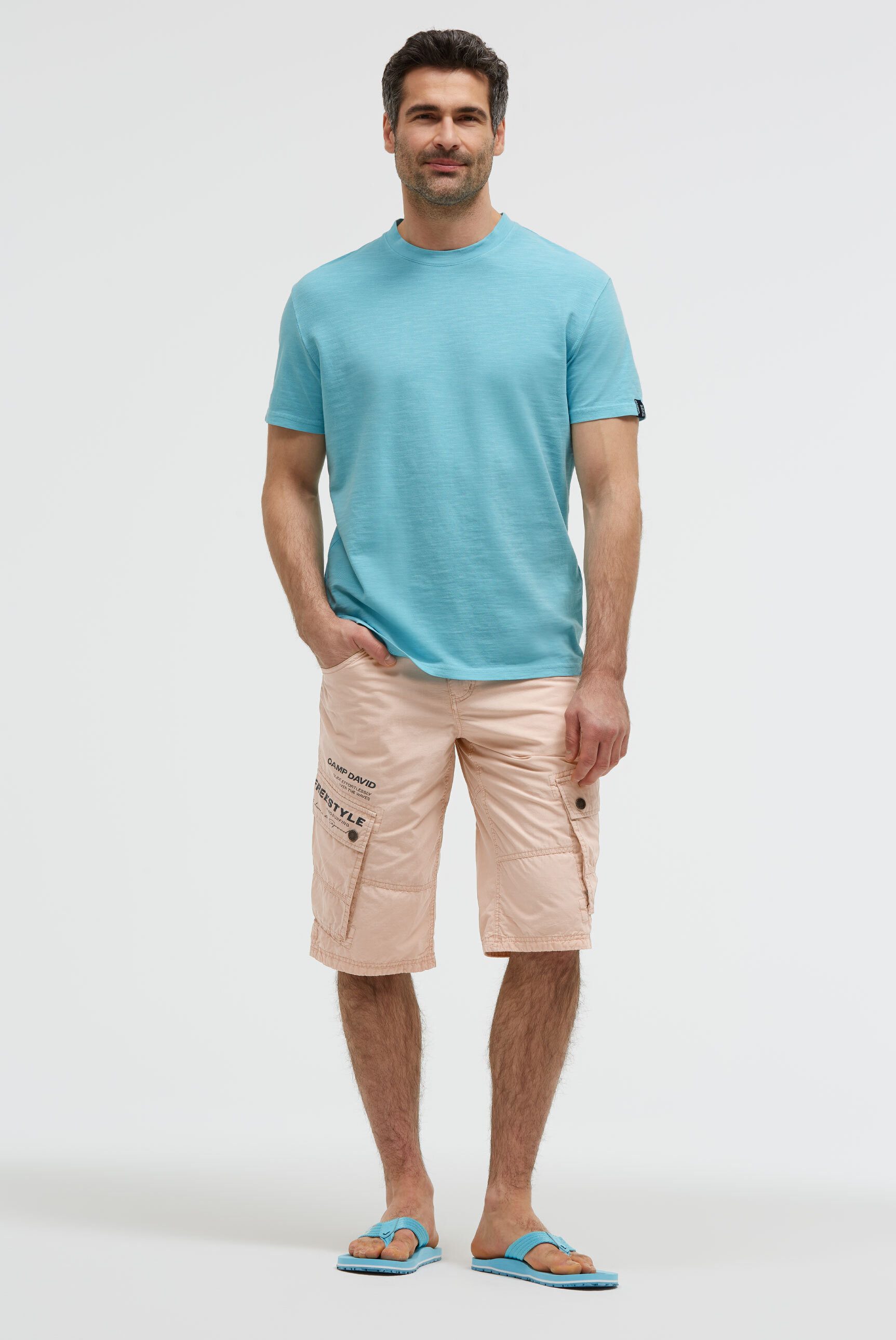 CAMP DAVID Shorts aus Baumwolle