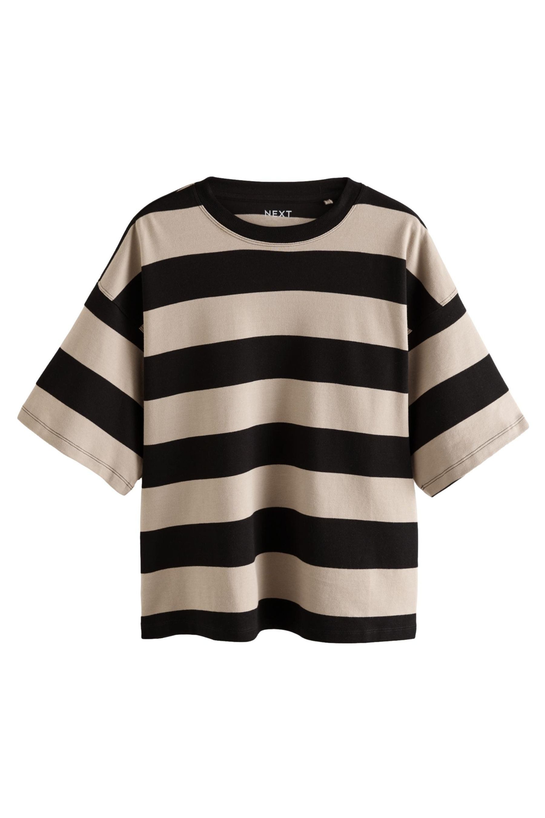 Next T-Shirt Kastiges Relaxed Fit Oversized-T-Shirt, Baumwolle (1-tlg) günstig online kaufen