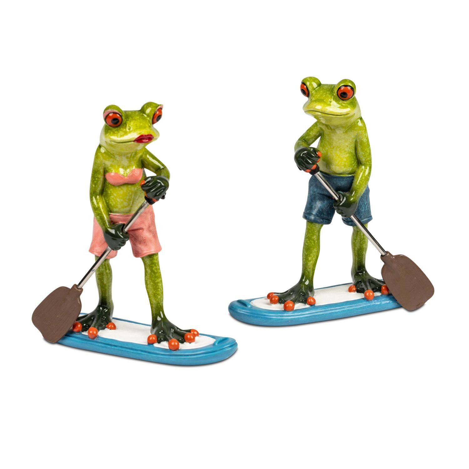 formano Dekofigur Froschhausen, Höhe: 16cm, Farbe: Grün, Motiv: Frosch