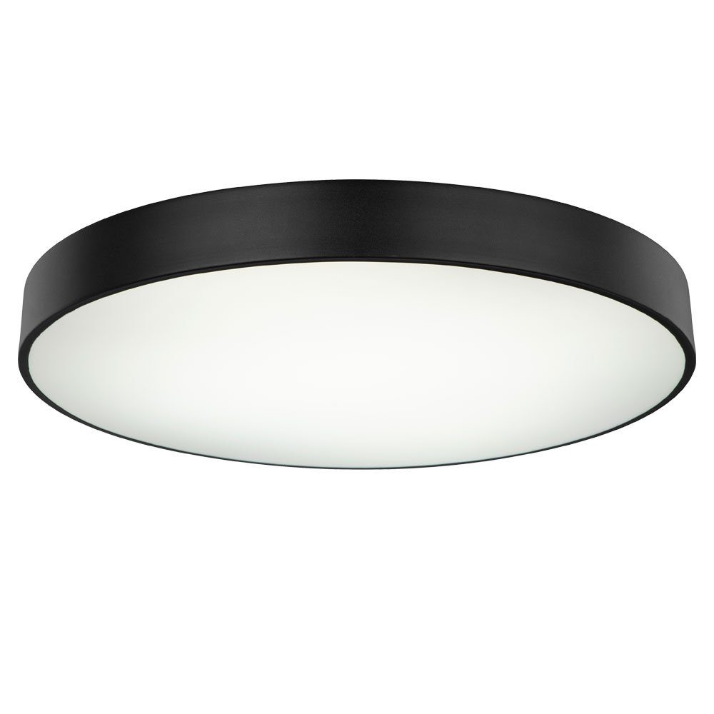 GLOBO LIGHTING LED Deckenleuchte, LED-Leuchtmittel fest verbaut, Warmweiß, Neutralweiß, Tageslichtweiß, LED Deckenlampe dimmbar Deckenleuchte schwarz Tageslicht Fernbedienung