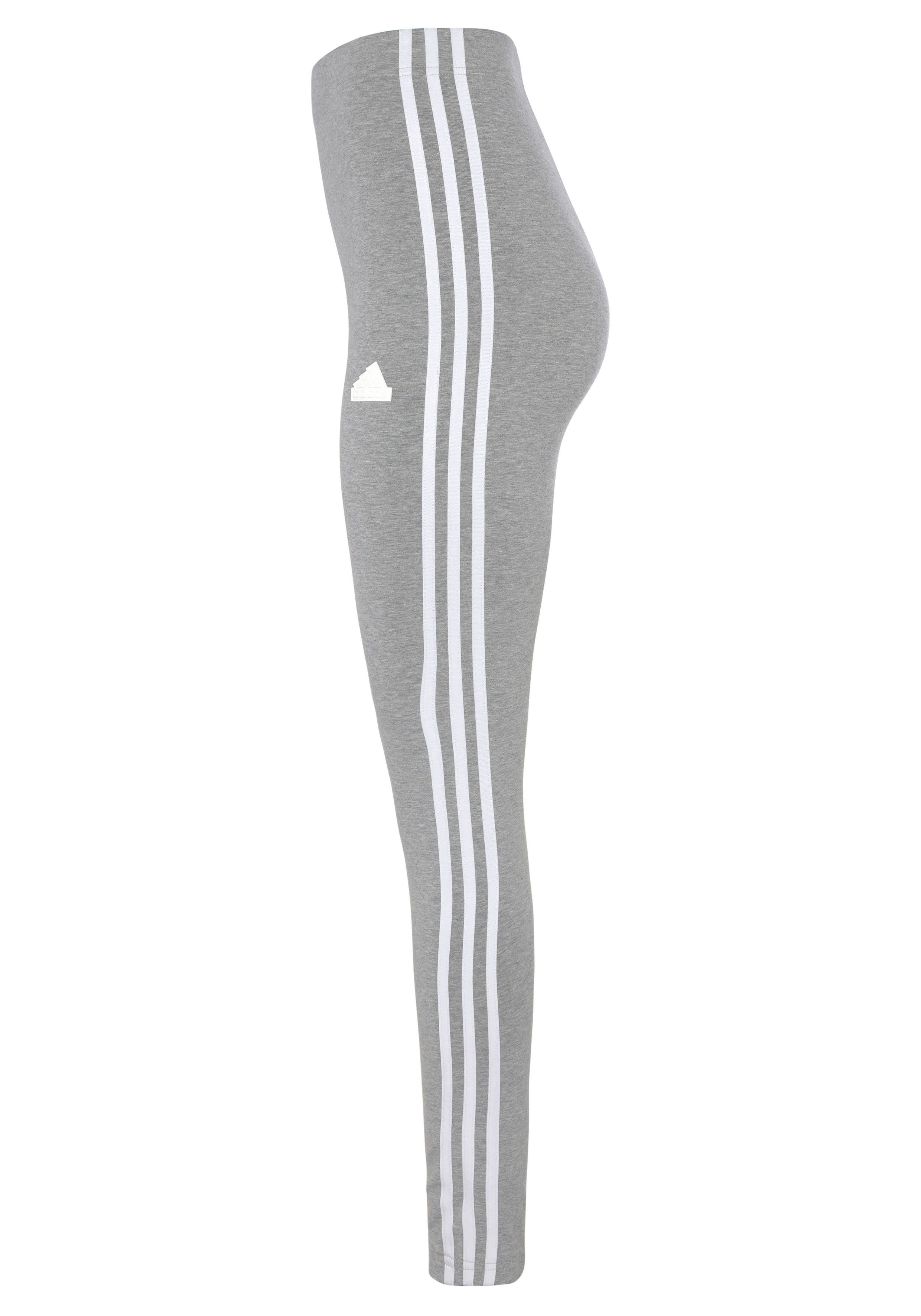 adidas Sportswear Leggings FUTURE (1-tlg) ICONS Medium 3-STREIFEN Heather Grey