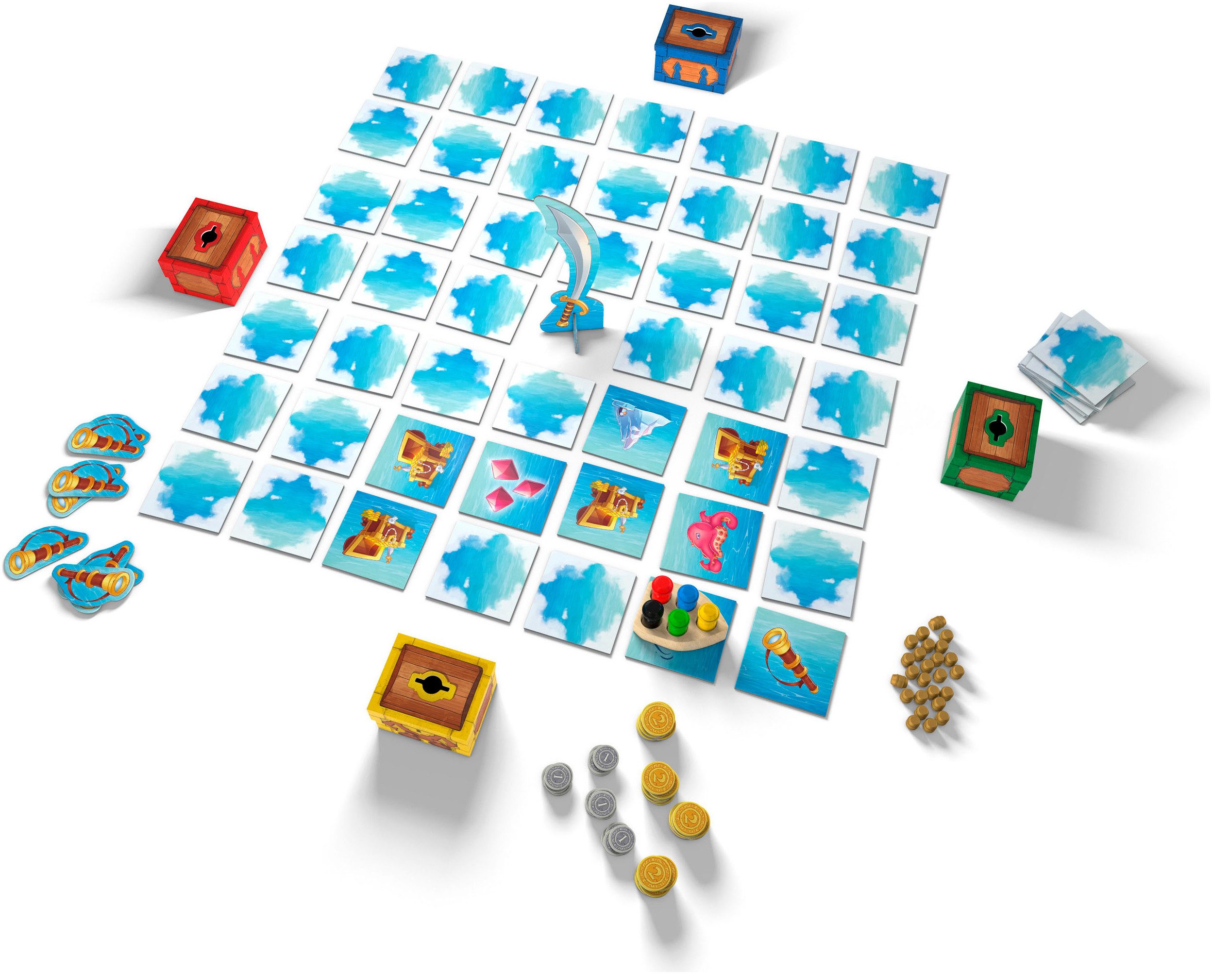 Zoch Spiel Käpt'n Memo, Familienspiel, Made in Germany