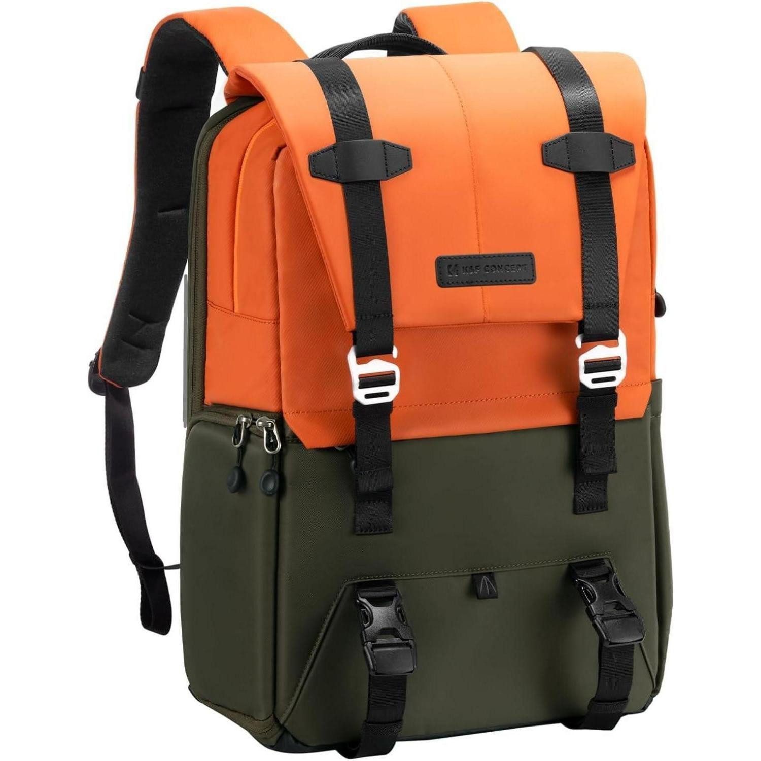 LuxusKollektion Fotorucksack Kamerarucksack 20L Laptopfach 15,6Zoll Regenschutz D-lebendiges orange