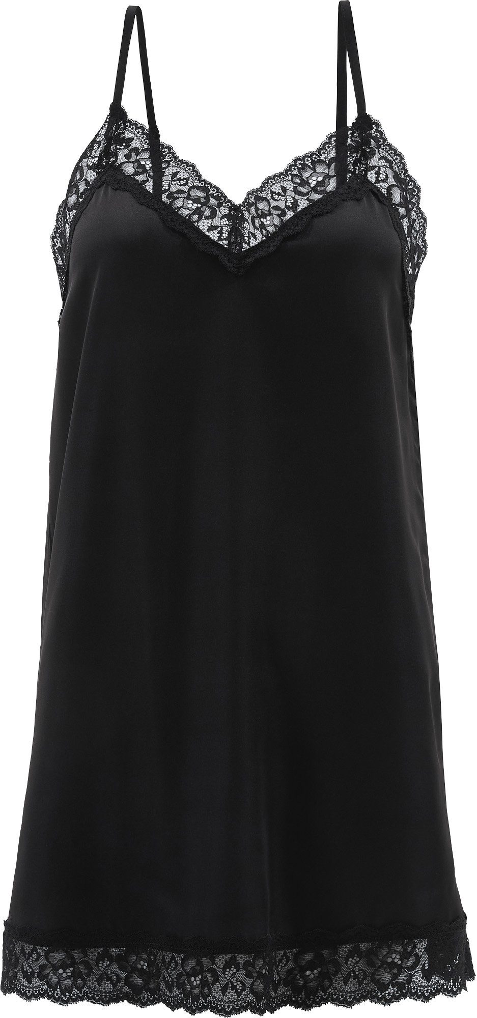 Erwin Müller Nachthemd Damen-Nachthemd Satin Uni