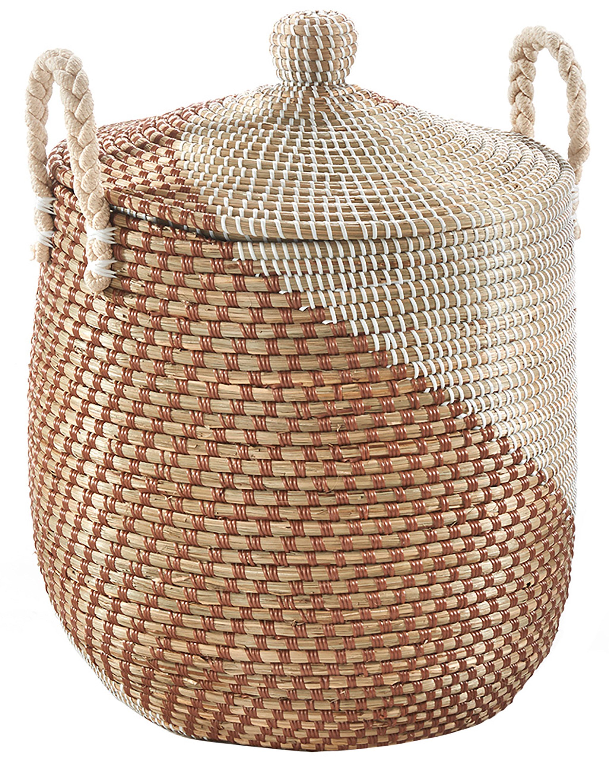 Kobolo Aufbewahrungskorb Schlangenkorb Korb NAGA Seegras inkl. Deckel (Stüc günstig online kaufen