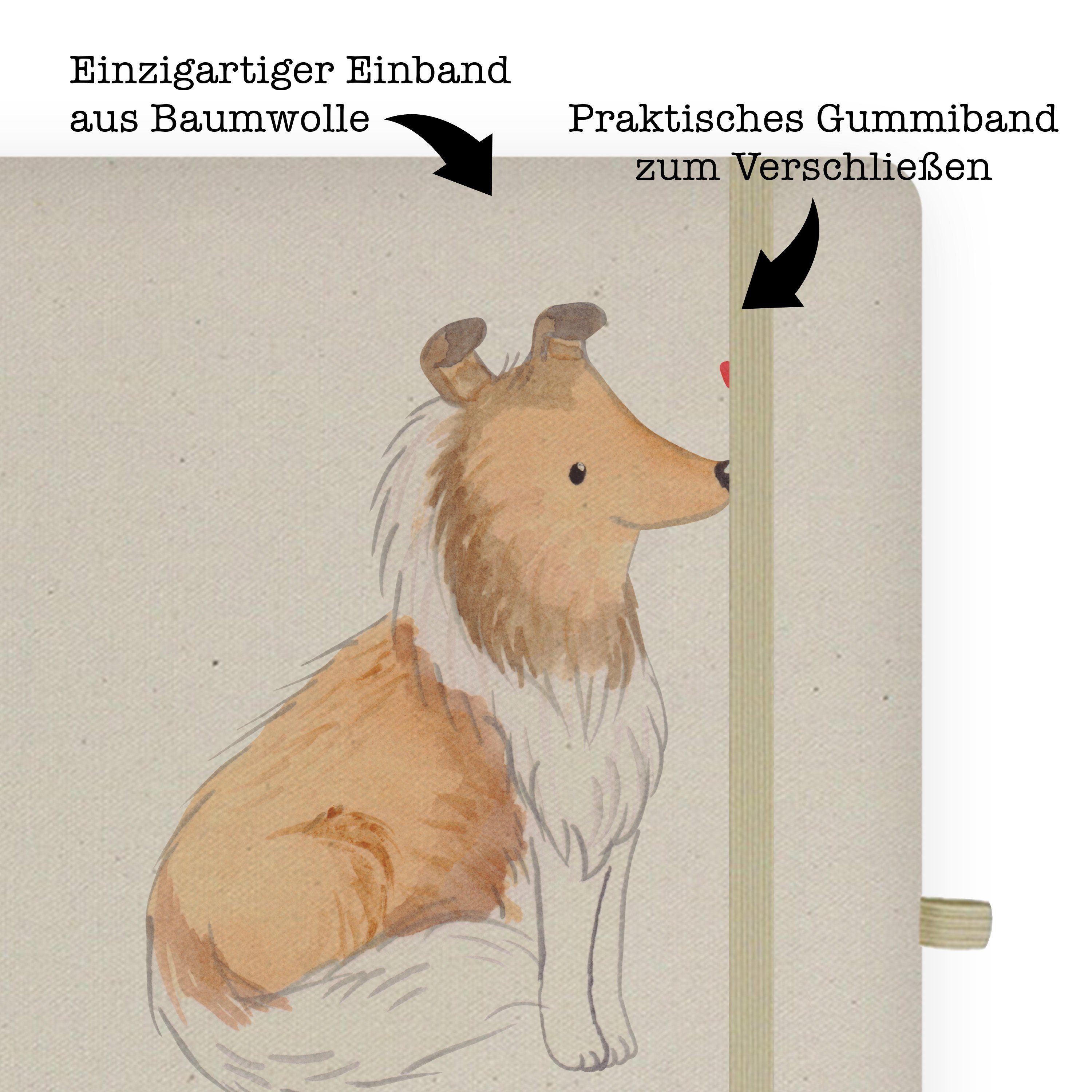 Mr. & Notizbuch Langhaar Panda Moment - Mrs. & Geschenk, Transparent Mrs. Panda Collie Mr. Skizzenbuch, Schenke -