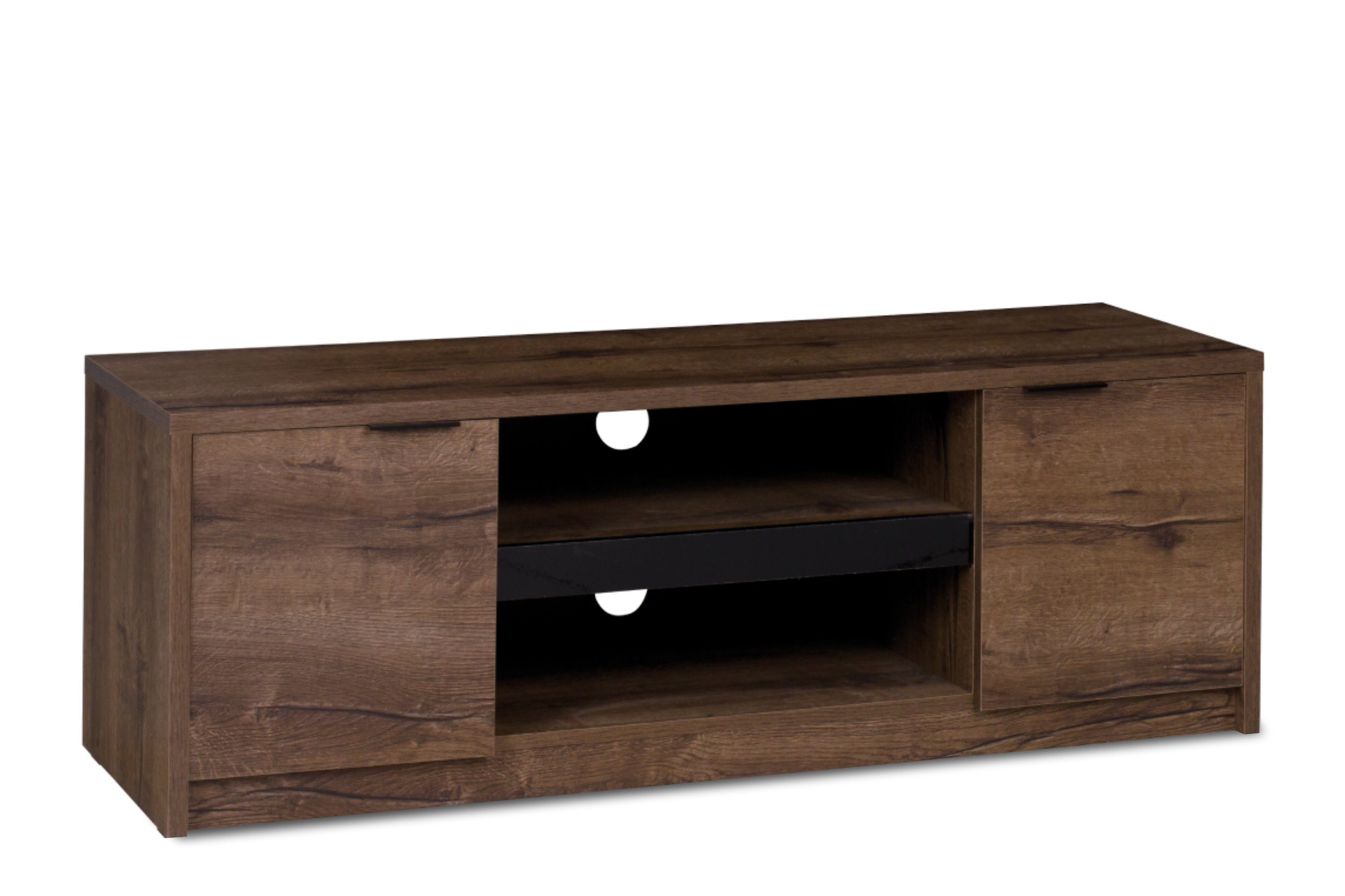 KONSIMO® TV-Schrank MERO Lowboard, TV-Board mit Türen, mit Einlegeböde