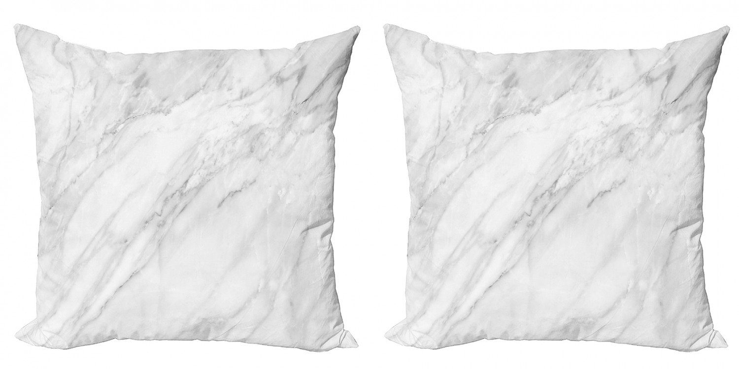 (2 Digitaldruck, Doppelseitiger Stained Monochrome Modern Marmor Boden Accent Stück), Kissenbezüge Abakuhaus