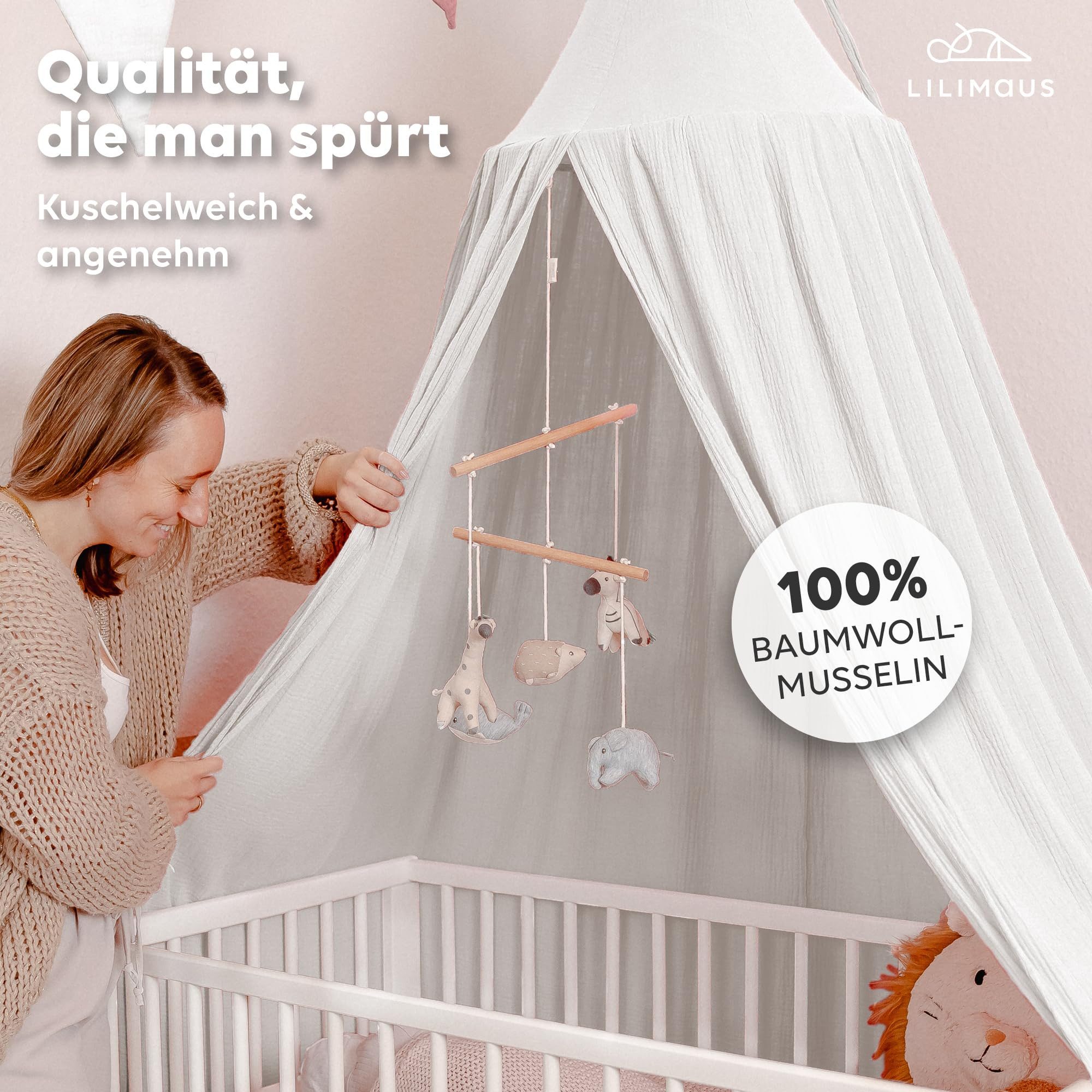 lilimaus Betthimmel Hochwertiger Baldachin Betthimmel für Baby- und Kinderb günstig online kaufen