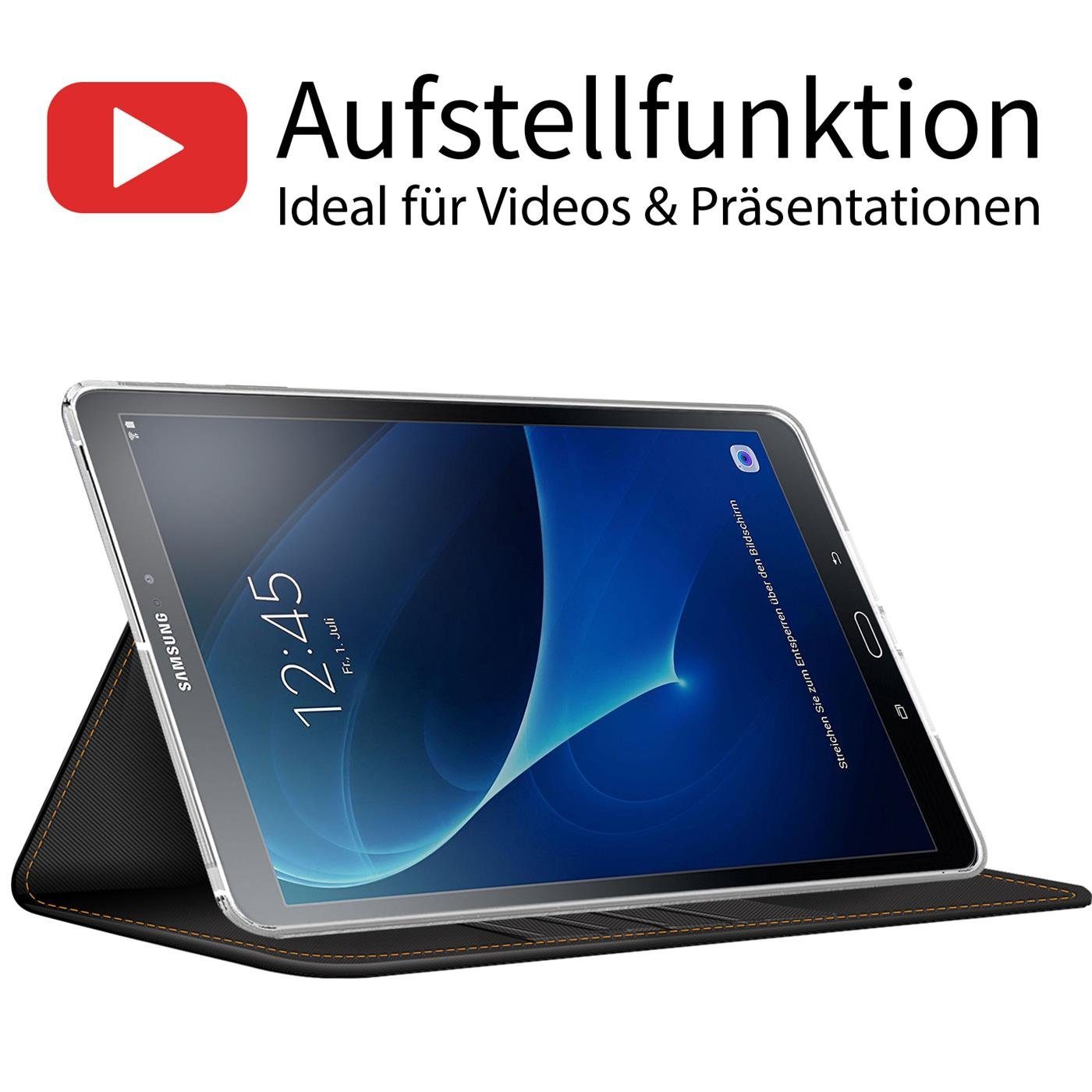 CoolGadget Tablet-Hülle Book Case Tablet Tasche Für Samsung Galaxy Tab A 10.1 (2016) 25,7 cm (10,1 Zoll), Hülle Klapphülle Cover Samsung Tab A 10.1 (T580/T585)  – Bild 4 von 5