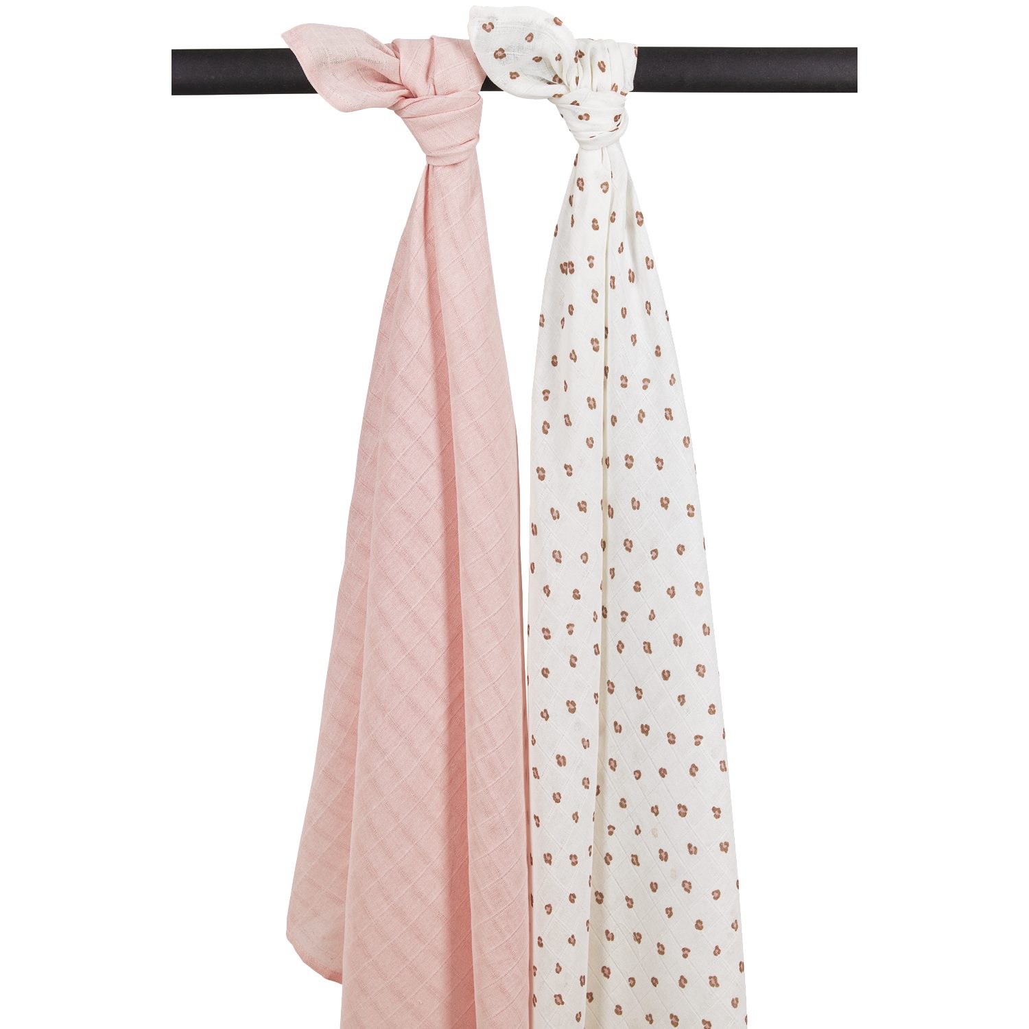 Meyco Baby Stoffwindeln Mini Panther Soft Pink (2-St), 120x120cm - 2-Pack