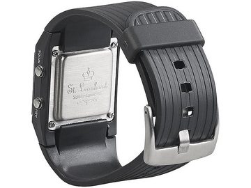 St. Leonhard Digitaluhr St. Leonhard LED Binär Herrenuhr blaue LED Armbanduhr Uhr Binäruhr, Innovative Binär-Uhr für Männer mit Köpfchen