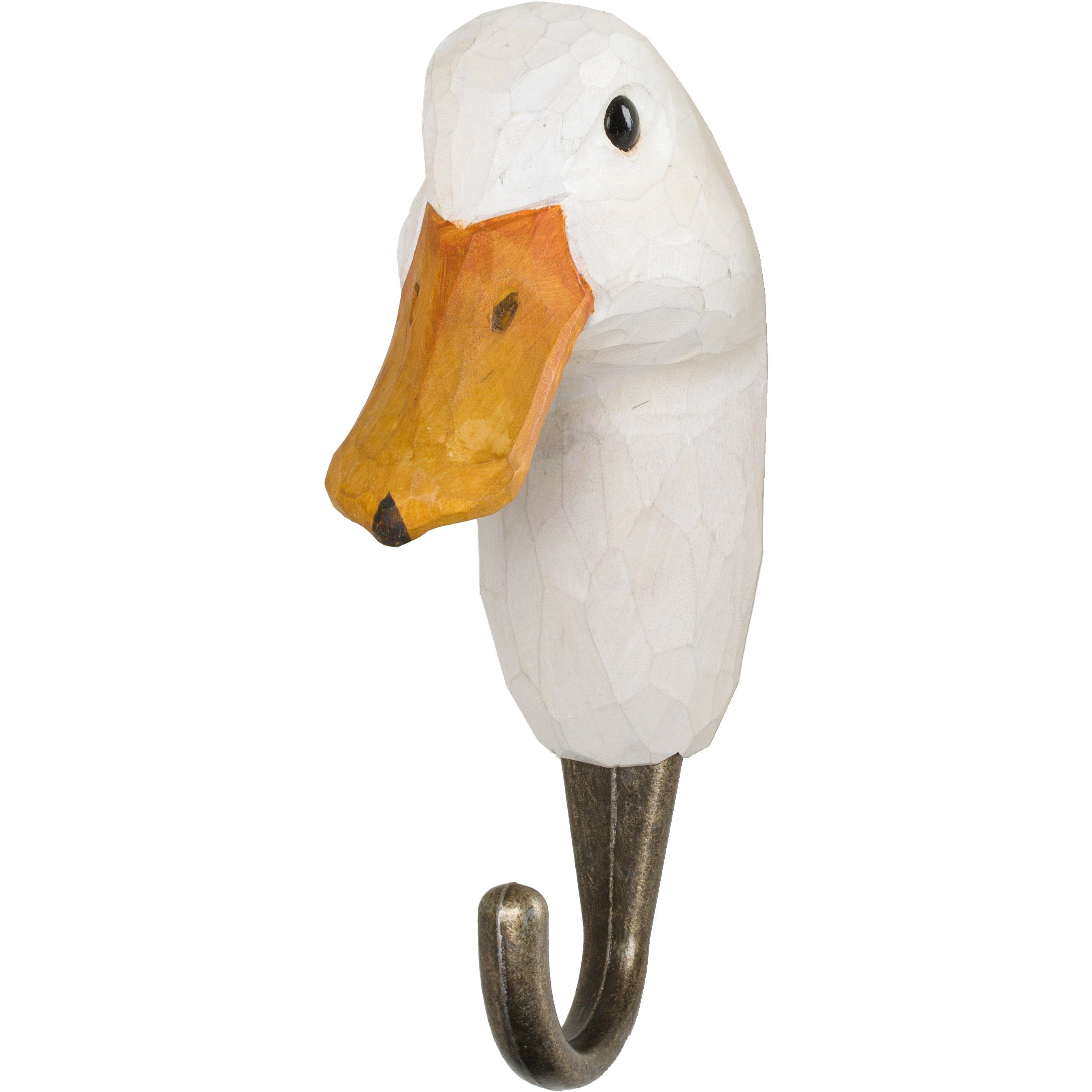 Wildlife Garden Kleiderhaken Kleiderhaken aus Holz - Ente, Tierkopf