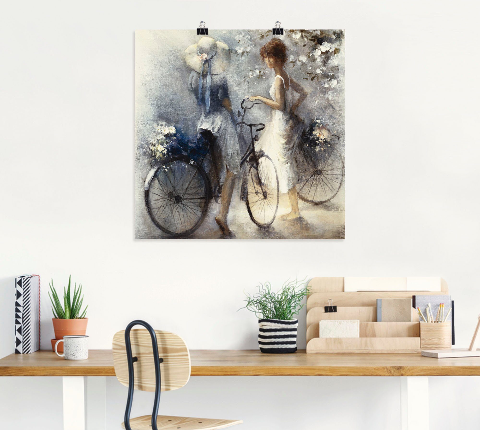 Artland Wandbild Frühling III, Frau (1 St), als Leinwandbild, Poster in verschied. Größen