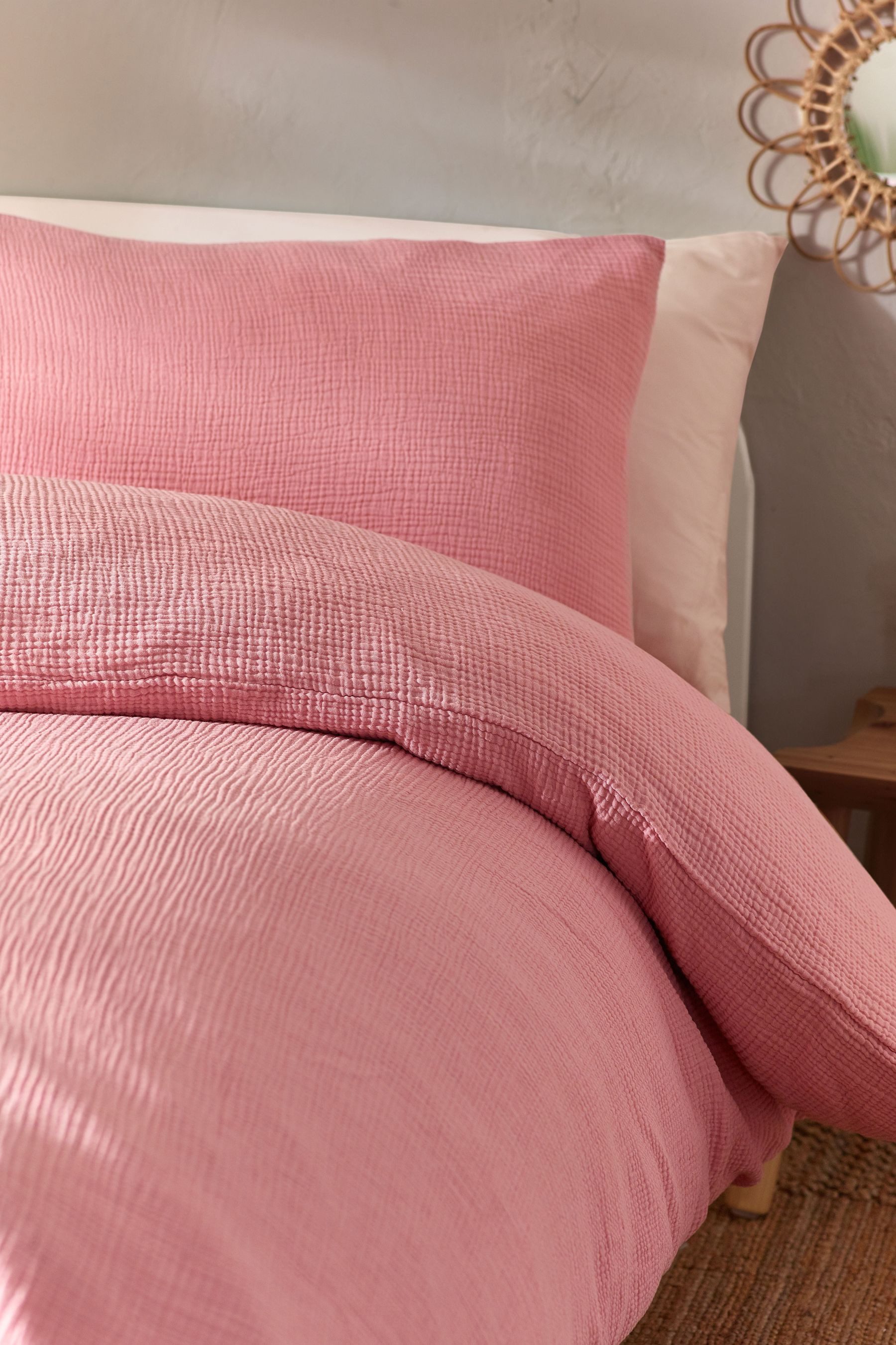 Next Bett-Set Bettgarnitur aus Baumwoll-Musseline, Knitteroptik, günstig online kaufen