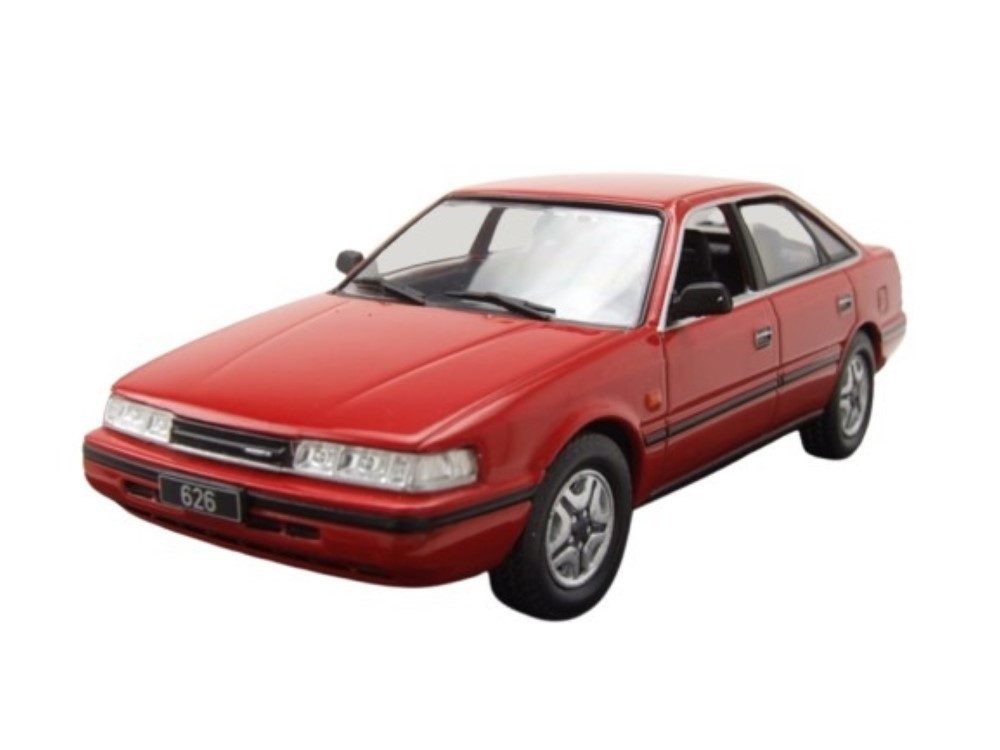 ixo Models Modellauto Mazda 626 1987 rot, Maßstab 1:43, Sammlerauto