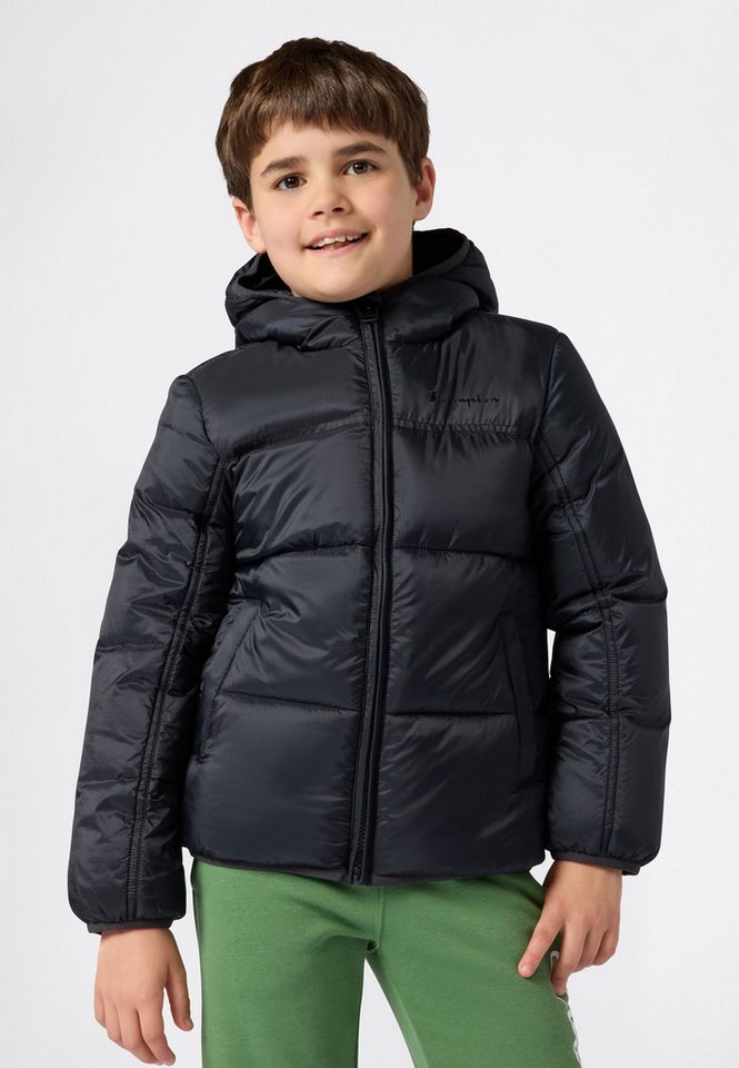 Champion Steppjacke Colorblock Outdoor Hooded Jacket mit Kapuze, wasser- und windabweisend, hüftbedeckende Länge