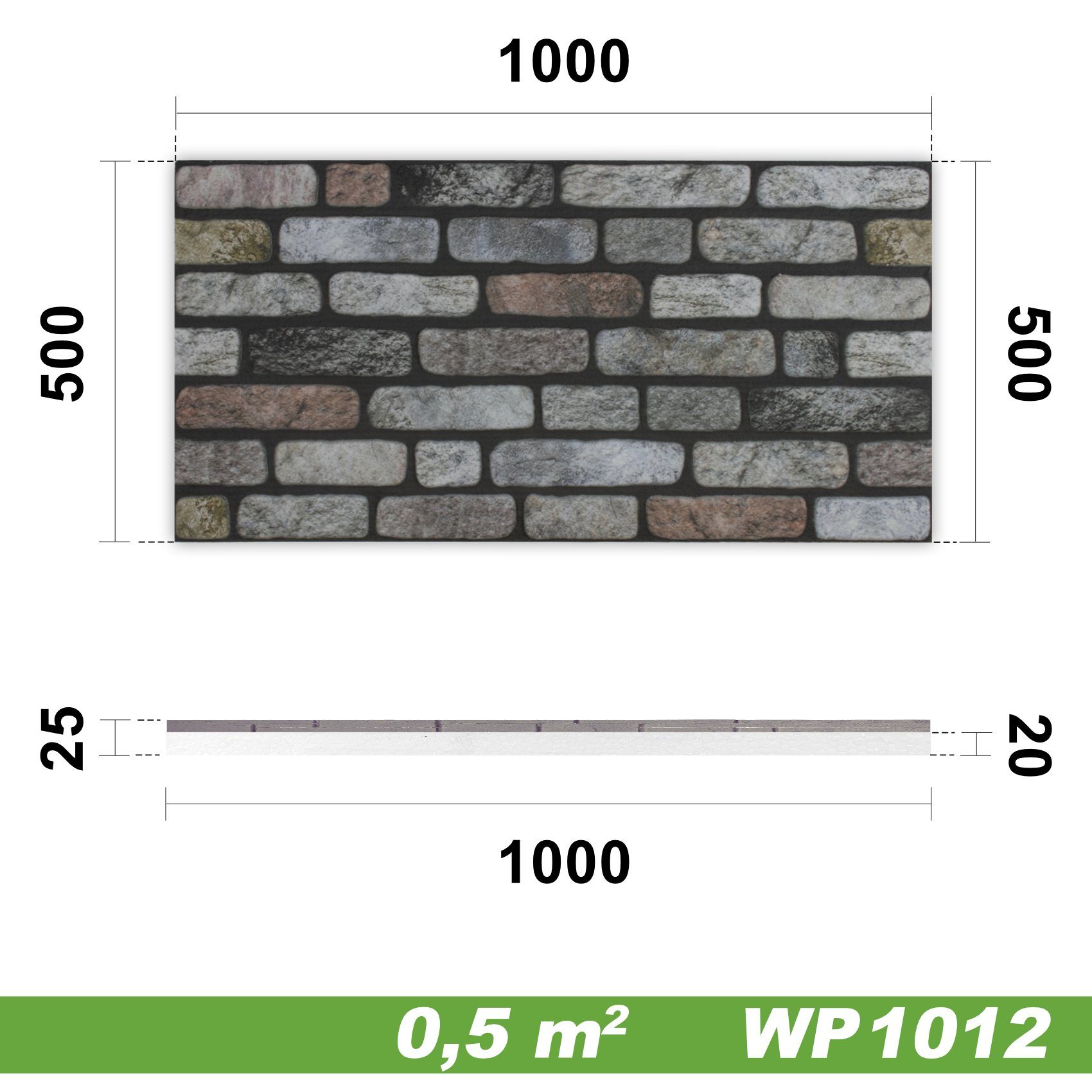 Hexim Wanddekoobjekt WP1012 (Wandverkleidung in Steinoptik günstig online kaufen