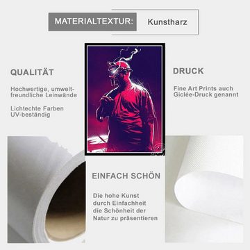 TPFLiving Kunstdruck (OHNE RAHMEN) Poster - Leinwand - Wandbild, MF Doom - Daniel Dumile - Zev Love - Xking - Geedorah - (Leinwand Wohnzimmer, Leinwand Bilder, Kunstdruck), Leinwandbild bunt - Größe 13x18cm