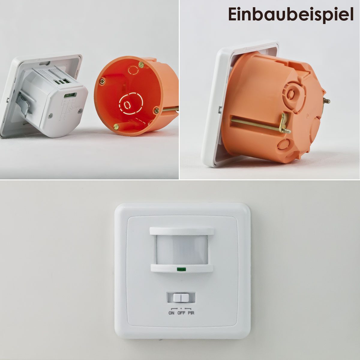 ChiliTec Bewegungsmelder Unterputz Bewegungsmelder 3Draht 160° LED geeignet – Bild 5 von 5