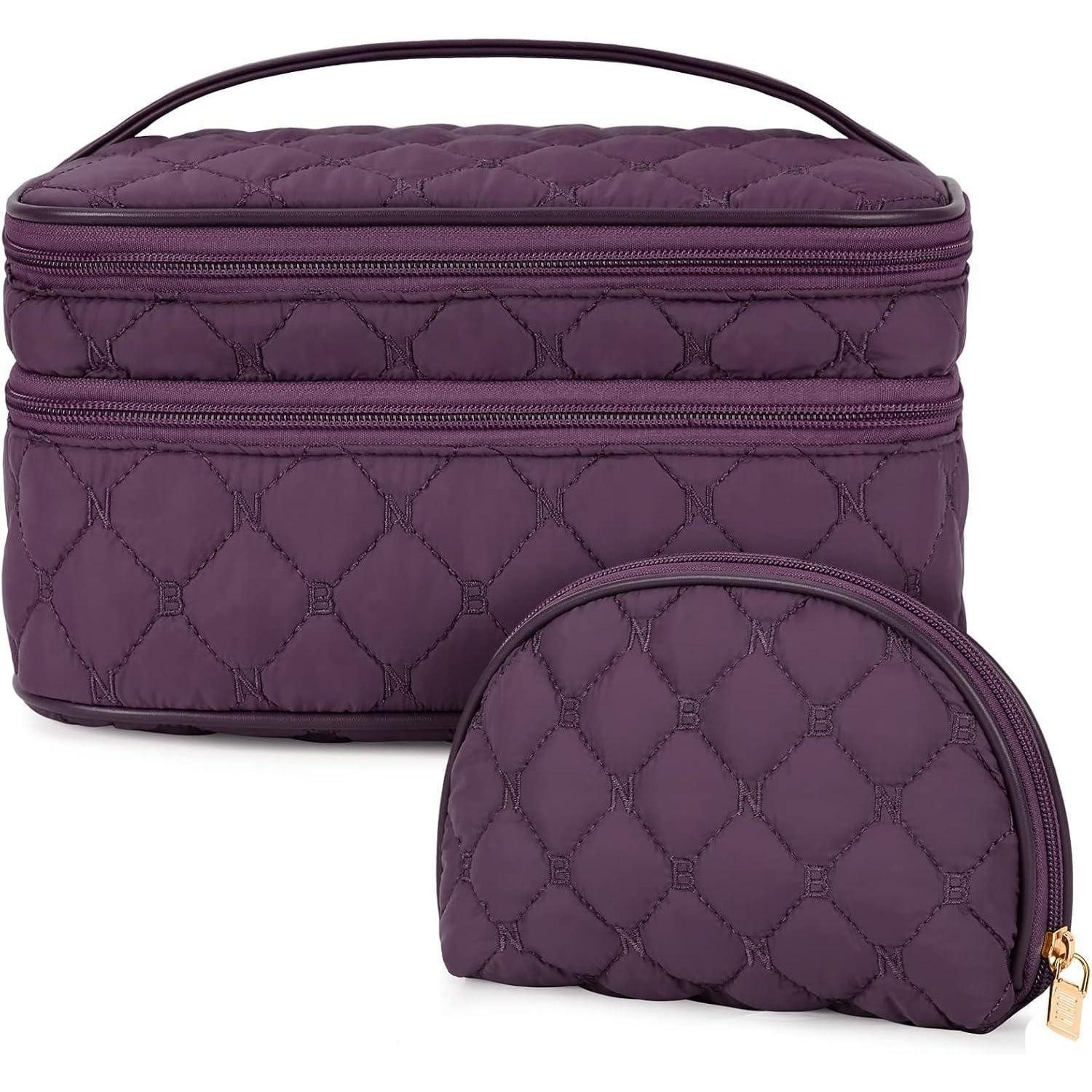LuxusKollektion Kosmetiktasche Kosmetiktasche Damen Doppelschicht Groß wasserdicht Reise