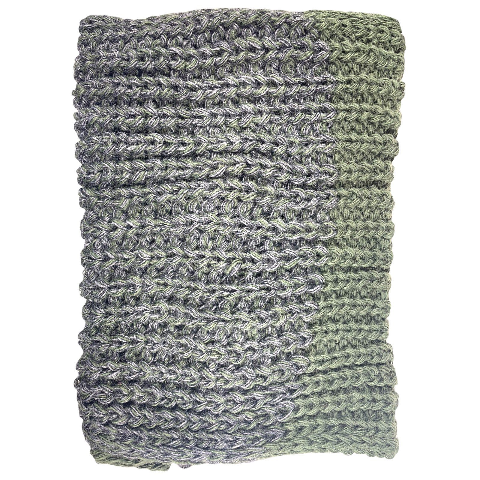 Taschen4life Bommelmütze Damen Mütze & Schal Set 36.64 (2 teilig, gestrickte Beanie mit großem Bommel & Loop Strickschal) locker gestrickt, mit großem Bommel