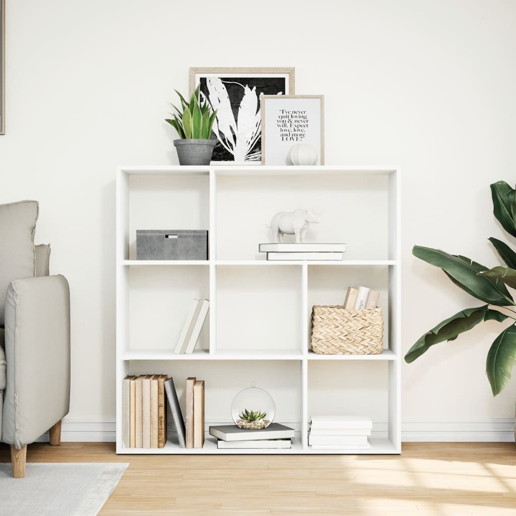 vidaXL Bücherregal Raumteiler-Bücherregal Weiß 102x29x103,5 cm günstig online kaufen