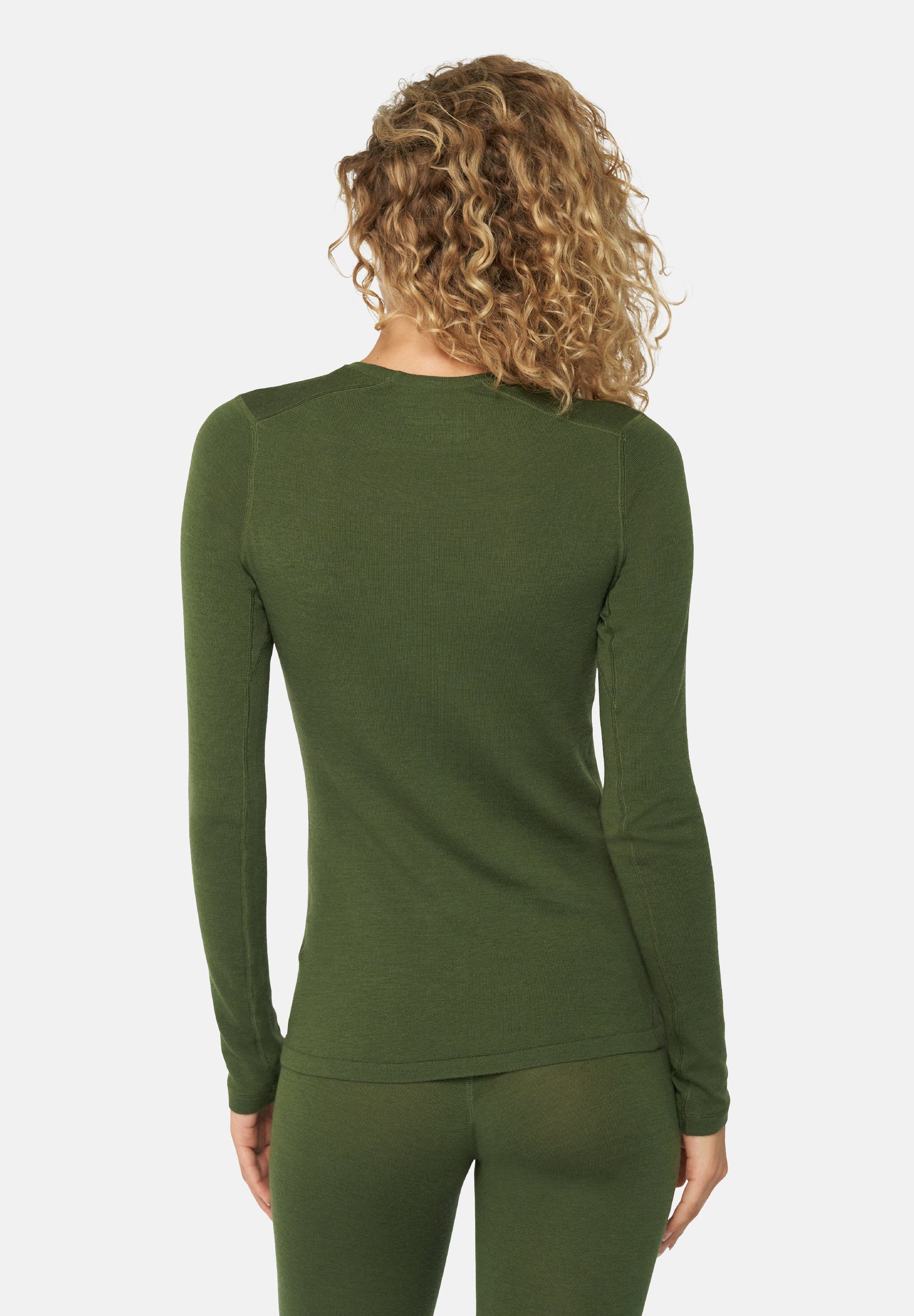 DANISH ENDURANCE Merino Thermounterhemd Damen Funktionsshirt green Temperaturregulierend