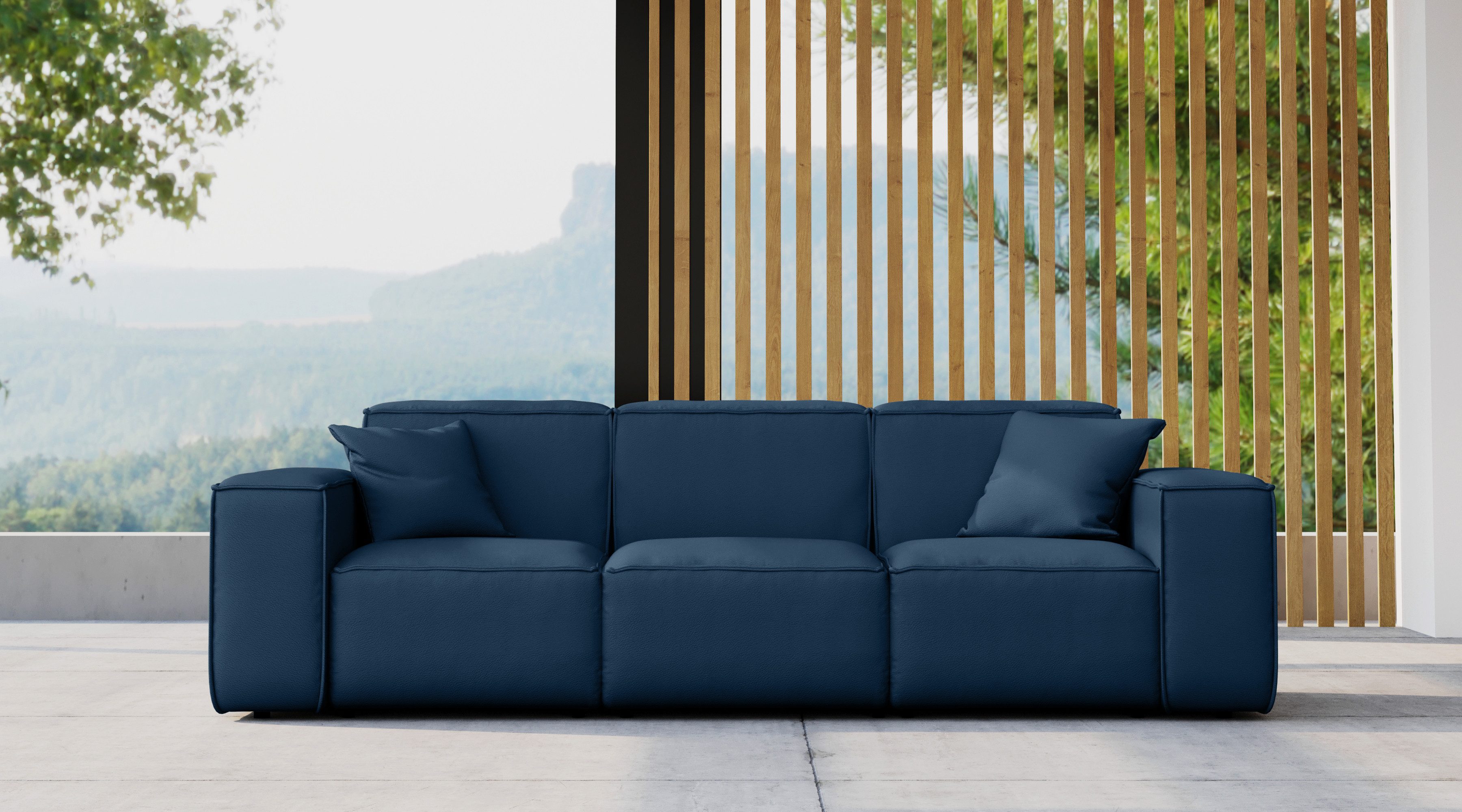 Kaiser Möbel Sofa Gartenmöbel MALIBU 3 Sitzer Stoff Odyssey, Einzelsitzmöbel