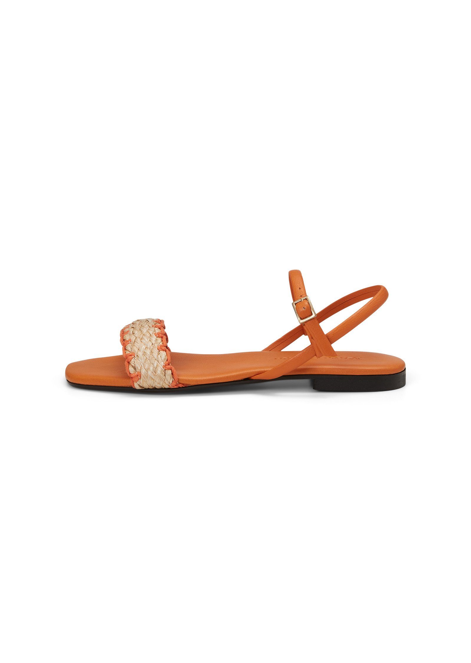 Sandale mit Raffiabast orange Marc O'Polo
