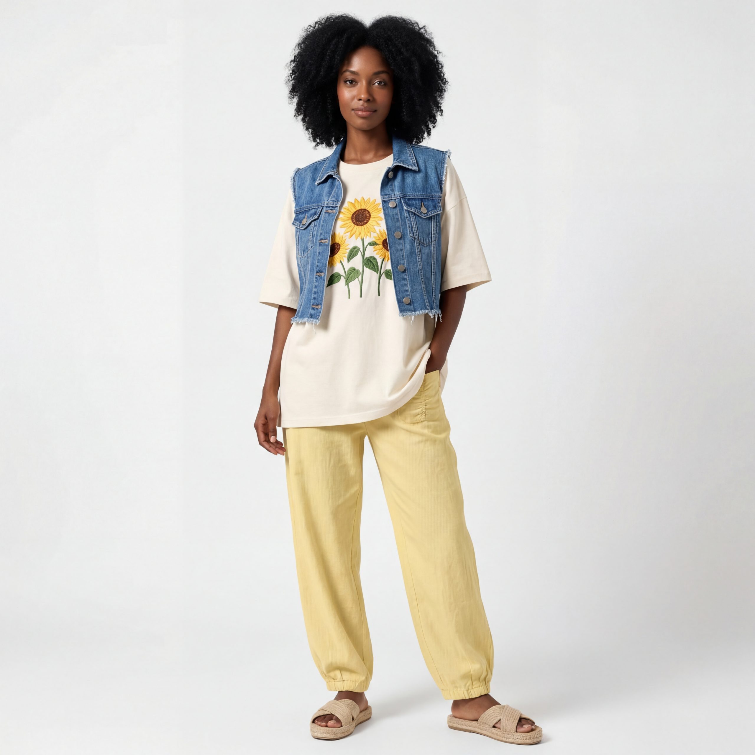 OriginalYou Leinenhose Sommerliche Leinen Pumphose luftig leichte Schlupfhose luftig & leichtes Leinengewebe, elastischer Bund, in Unifarbe