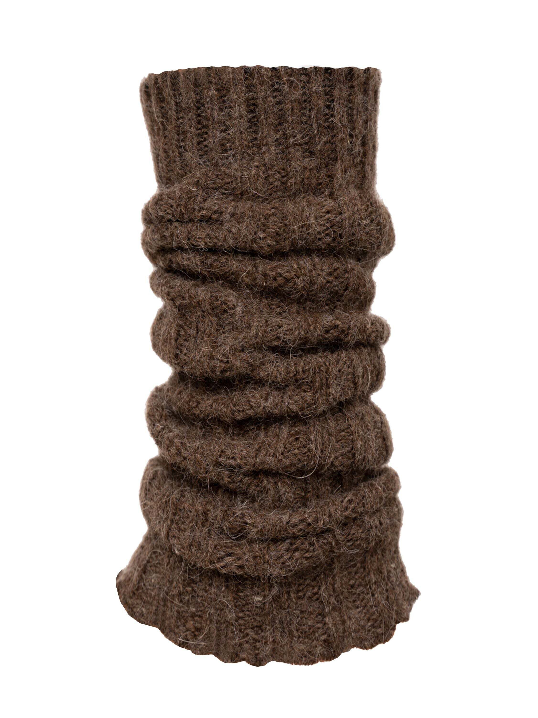 HomeOfSocks Beinstulpen Beinstulpen, Alpaka, unifarben, 65% Wolle, Damen & aus Wolle & Alpaka, Höhe verstellbar