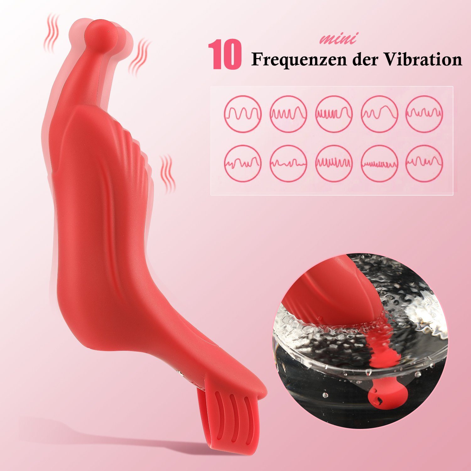 LOVONLIVE Finger-Vibrator Erotik Vaginal,Brustwarzenstimulation Sie für Vibrator Sexspielzeug mit Vibrationsmodi, G-Punkt für Paar-Vibratoren Vibratoren Klitoris, 10