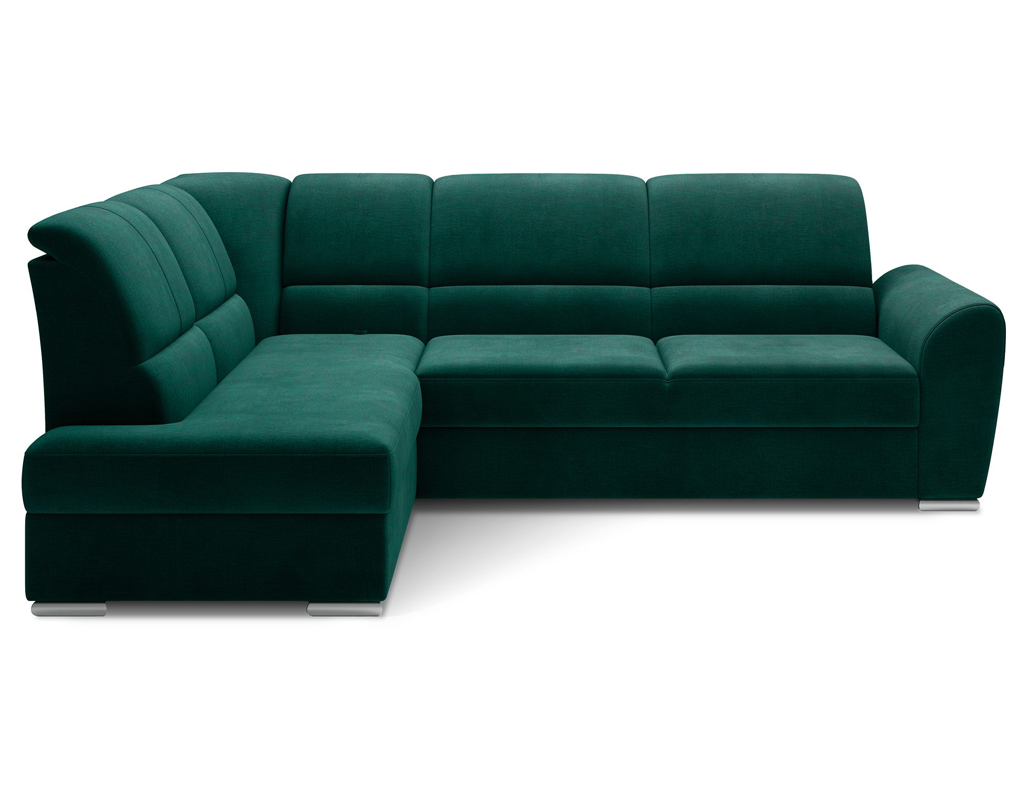 MF Design Ecksofa Ecksofa mit Schlaffunktion und Bettkasten in Webstoff, true / Dolphin / false / 1