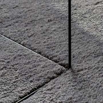 Teppich Teppich HUARTE Kurzflor Weich und Waschbar Anthrazit Ø 80 cm, vidaXL, Runde