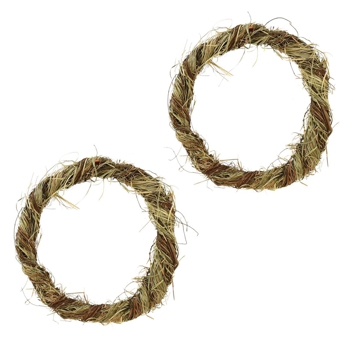 Florists Products Bastelkranz Rebenkranz Deko aus Naturmaterialien für Tür- und, 2 Stück