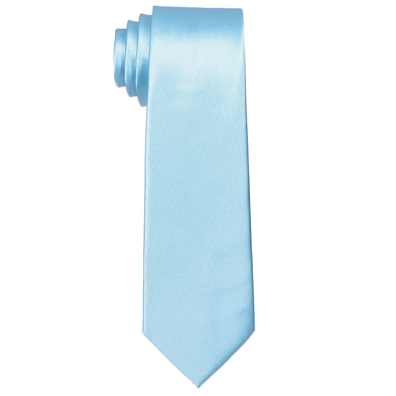 oder klassischer cm hellblau DonDon Schnitt, 1-St., zeitlos (Packung, Seidenlook, breit Krawatte 7 Büro für Krawatte) Veranstaltungen festliche 1x Krawatte
