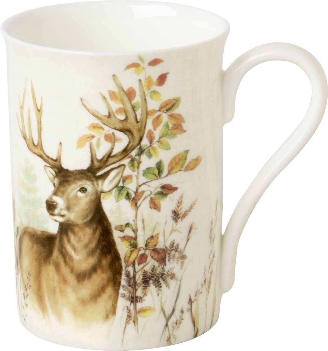 Ihr Ideal Home Range GmbH Becher Wunderschöner Becher Tasse Hunted Deer 375ml Porzellan Hirsch