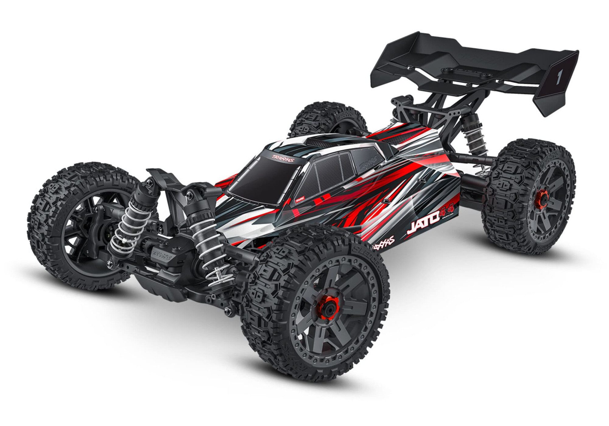RC-Buggy Traxxas Jato 4x4 Brushless RC Buggy RTR 1:8 Rot