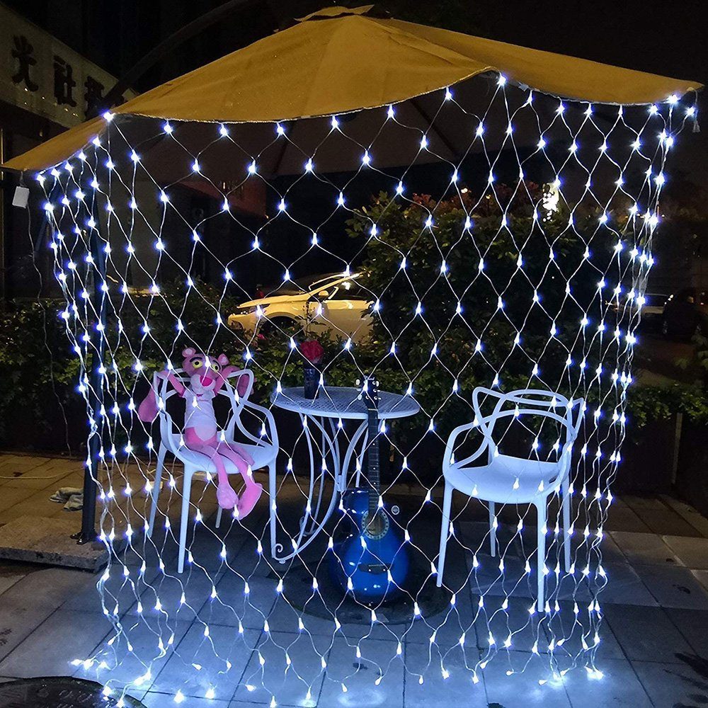 Rosnek LED-Lichternetz 8 Beleuchtungsmodi, für Hochzeit günstig online kaufen