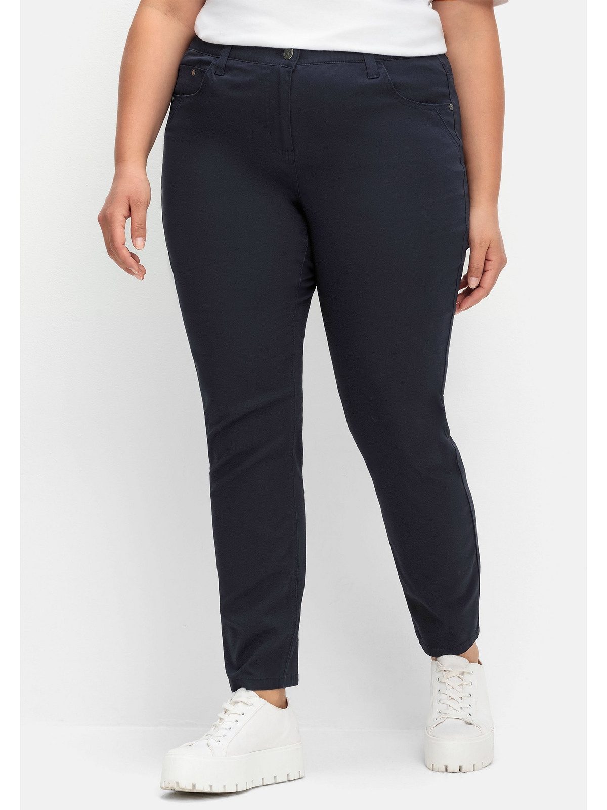 Sheego Stretch-Hose Große Größen im Curvy-Schnitt PIA, mit Gummibund