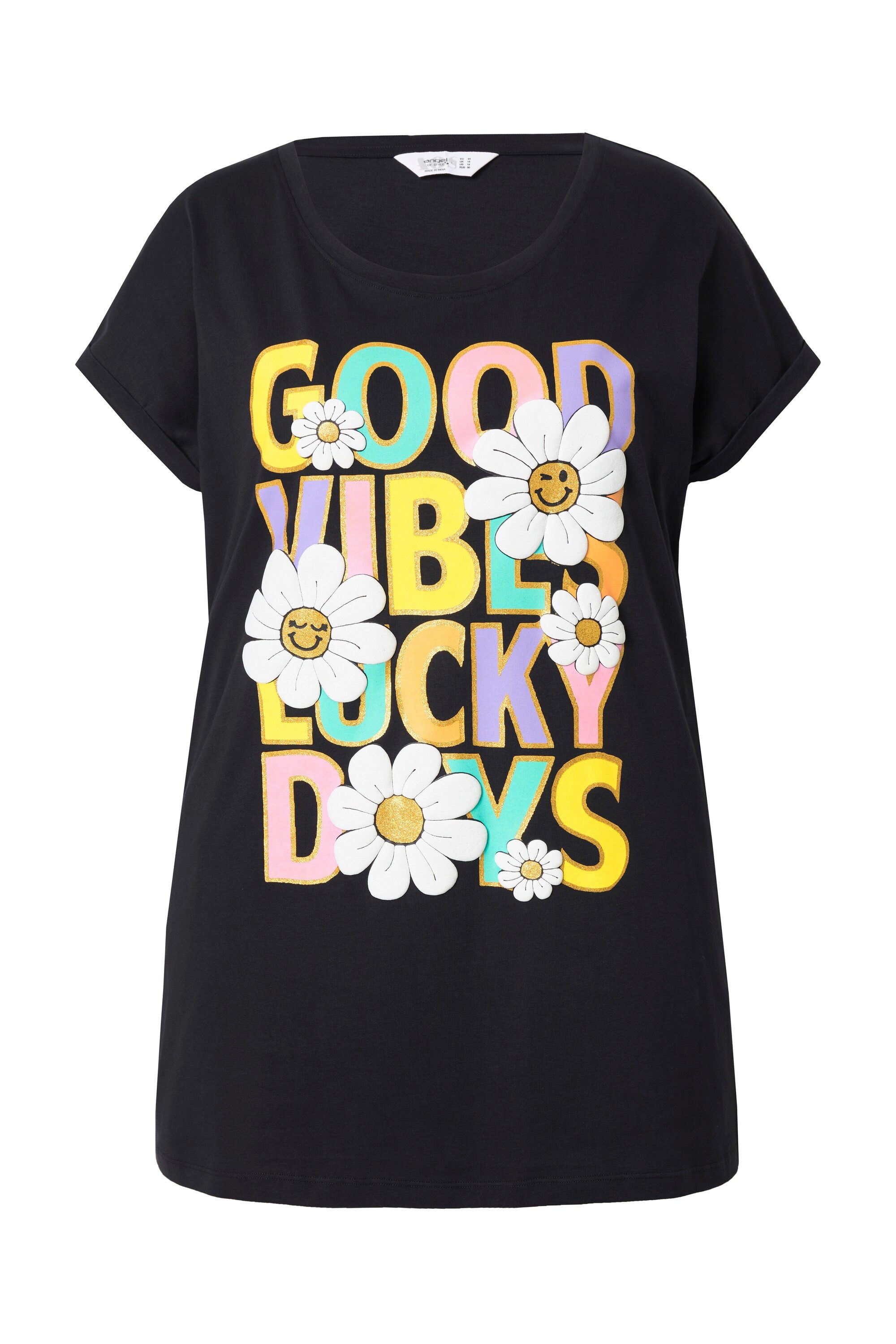 Angel of Style T-Shirt T-Shirt Blumen/Statement-Motiv günstig online kaufen