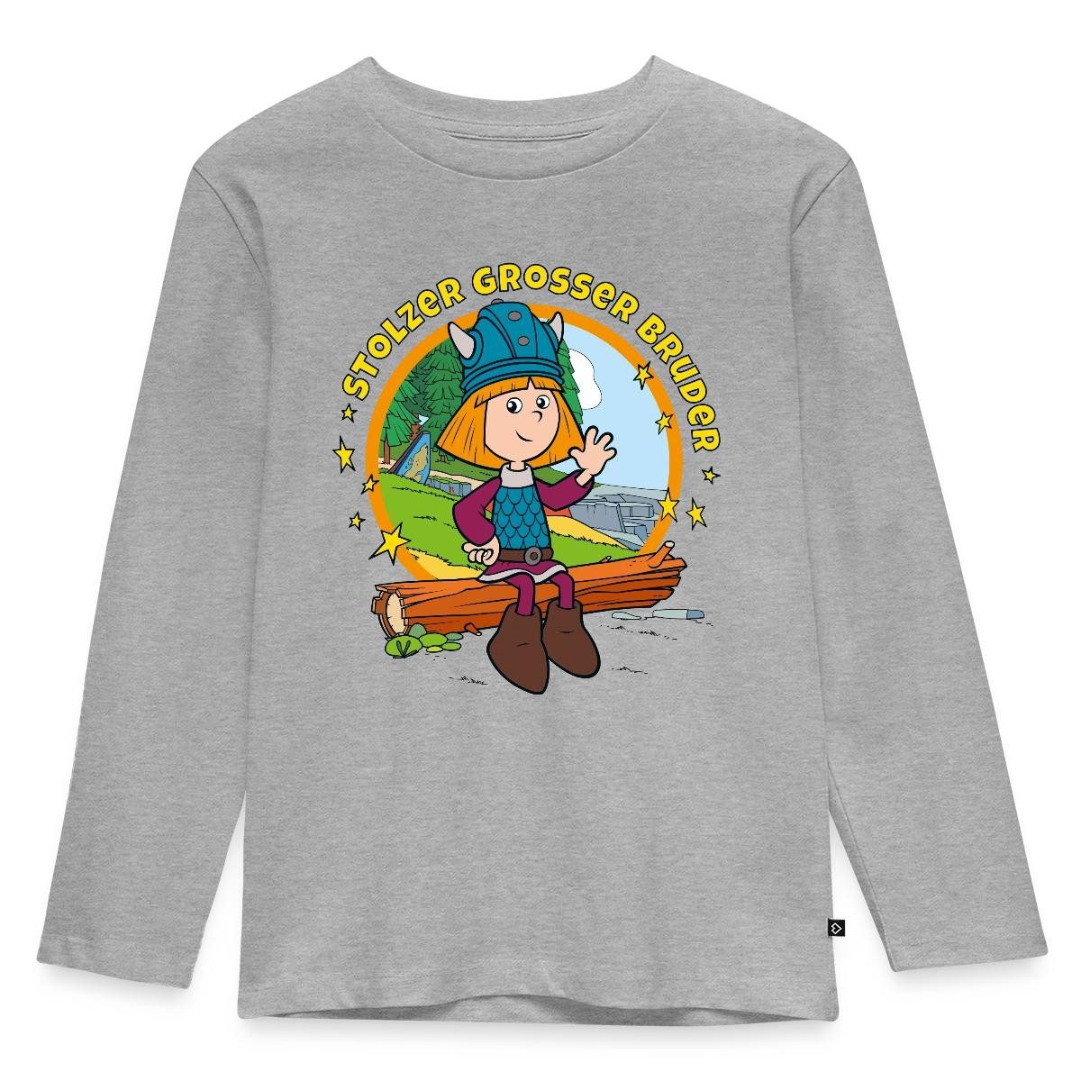 T-Shirt Wickie Und Die Starken Männer Großer Bruder Kinder Premium Langarmshir