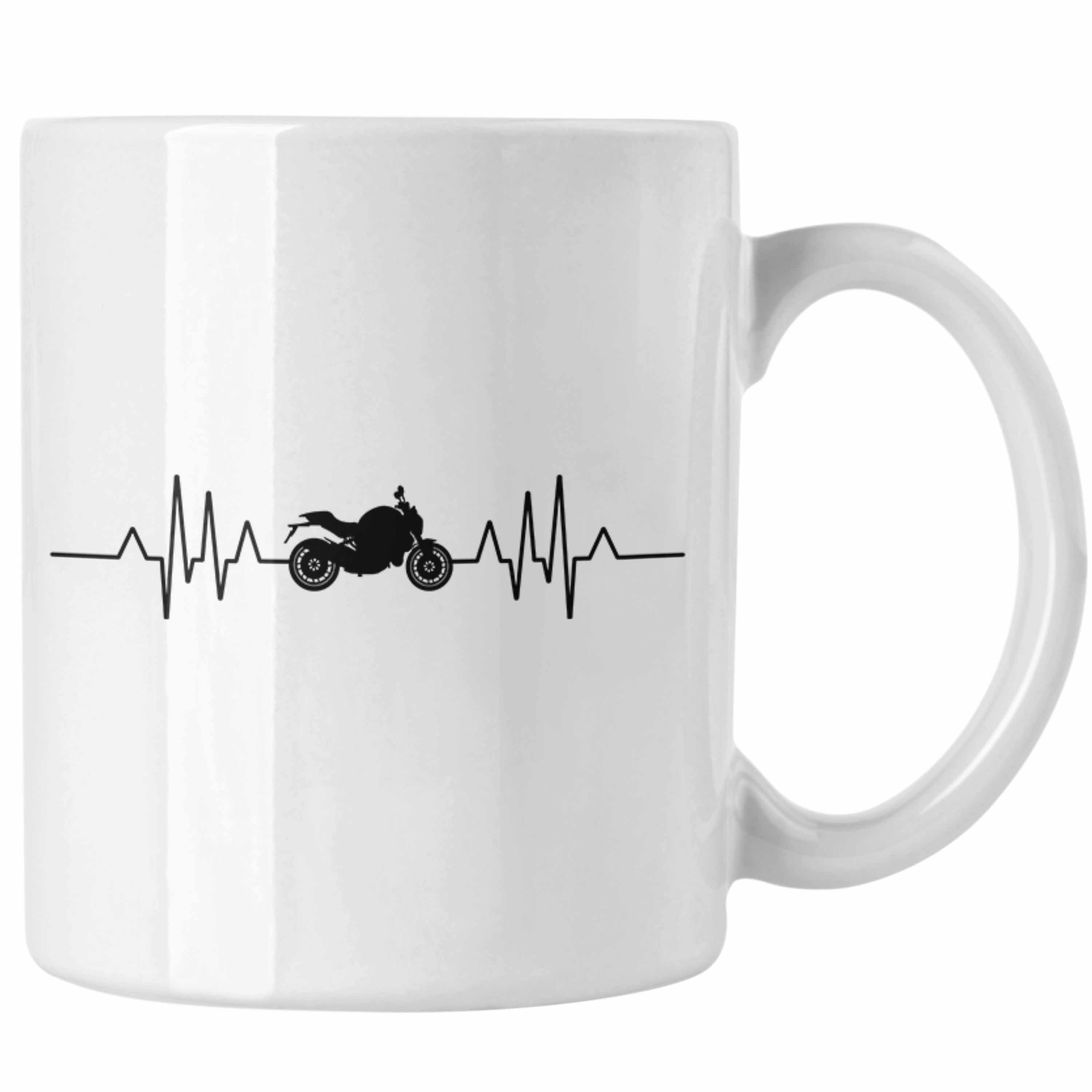 - Kaffeetasse Herren Spruch Biker für mit Weiss Tasse Trendation Motorrad Geschenk Trendation Männer Tasse Motorradfahrer